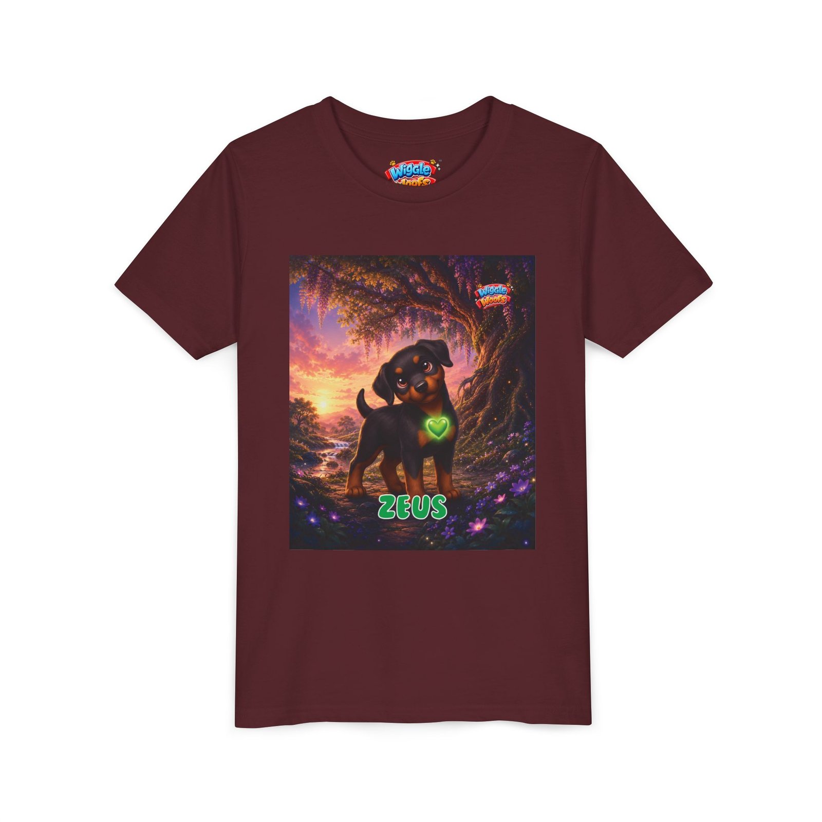 Zeus Wiggle Woofs™ Youth Short Sleeve Tee - Image 43