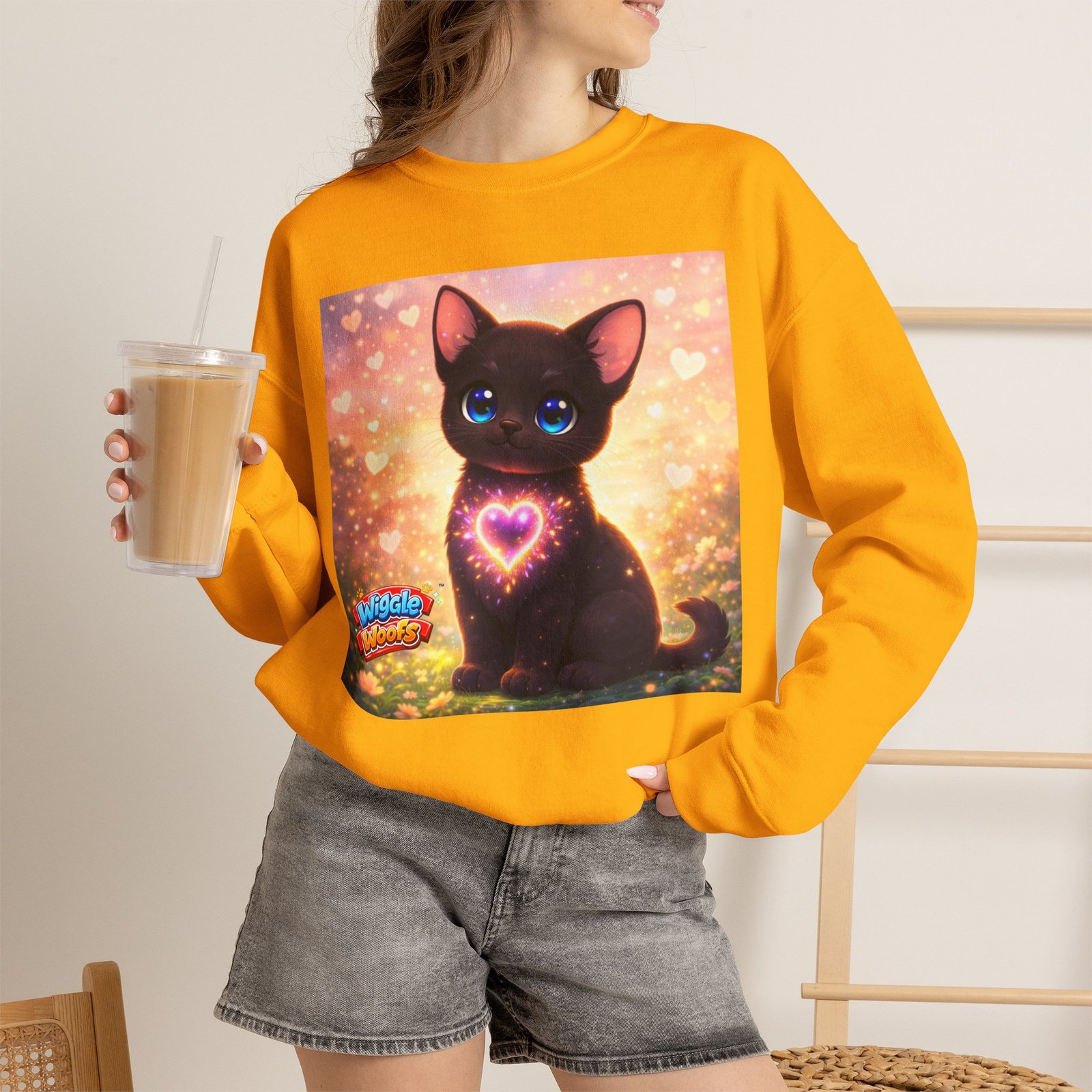 Midnight Wiggle Woofs™ Heavy Blend Crewneck - Image 16