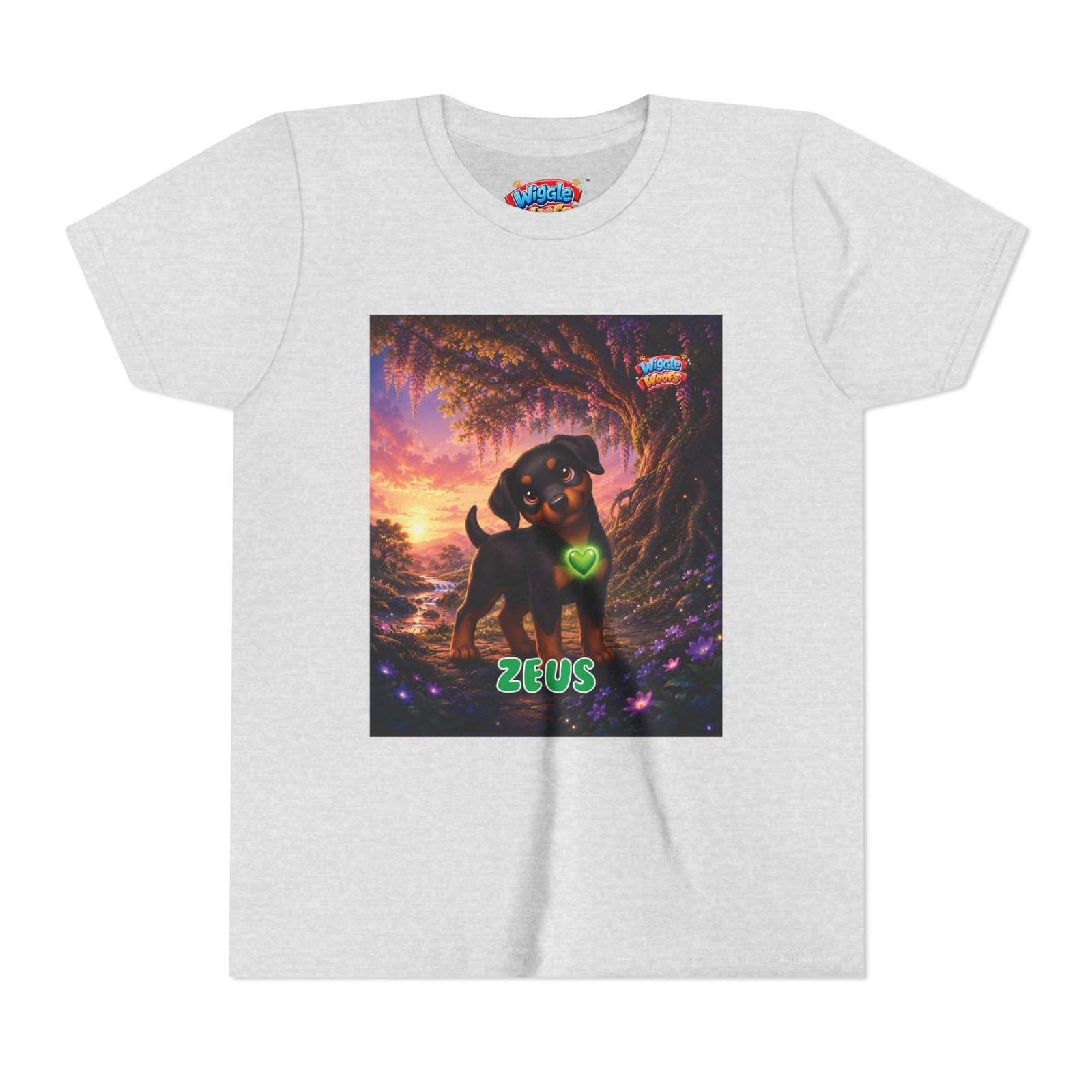 Zeus Wiggle Woofs™ Youth Short Sleeve Tee - Image 5