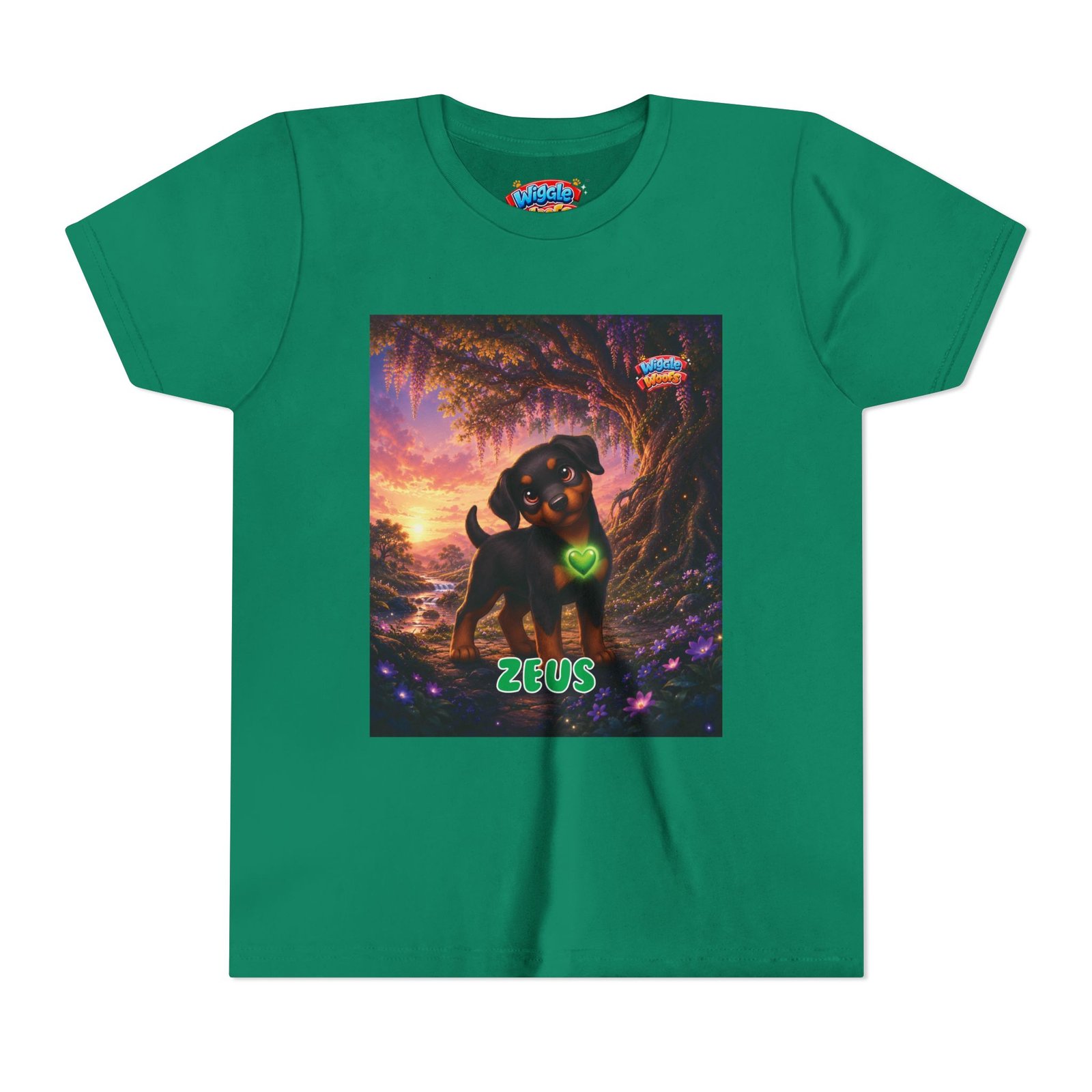 Zeus Wiggle Woofs™ Youth Short Sleeve Tee - Image 17