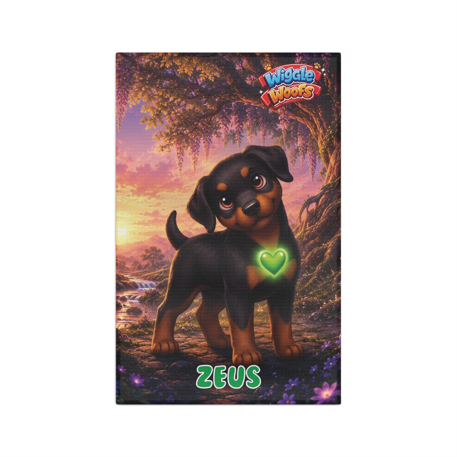 Zeus Wiggle Woofs™ Microfiber Tea Towel