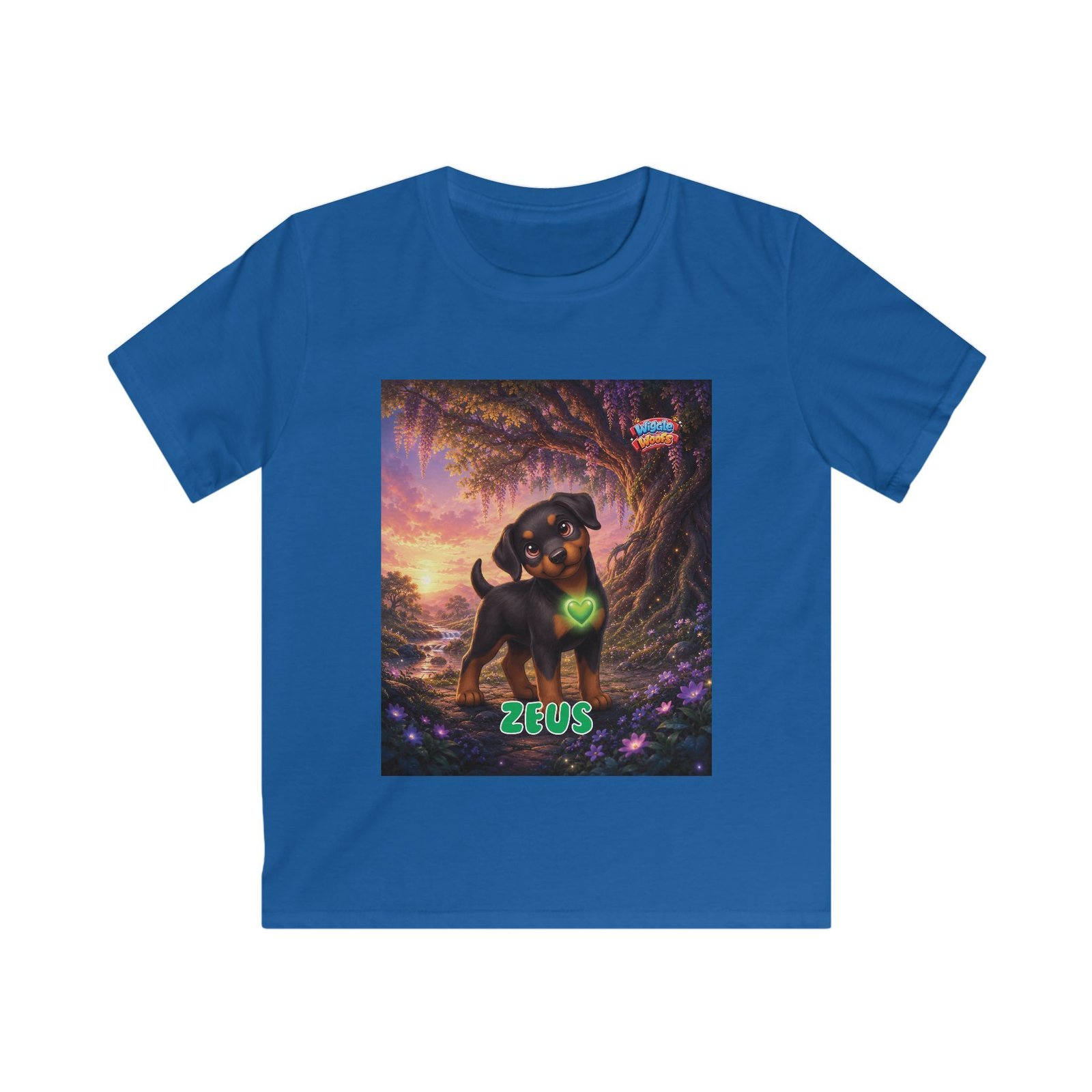 Zeus Wiggle Woofs™ Kids Softstyle Tee - Image 10