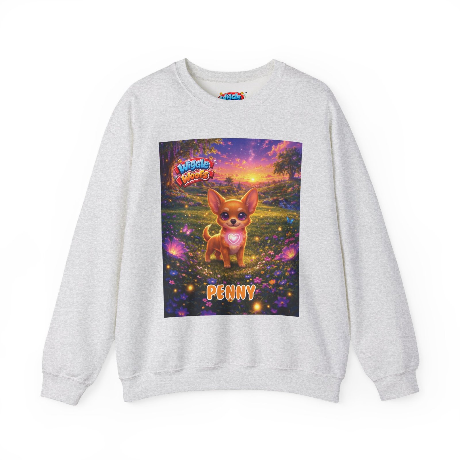 'Penny' Wiggle Woofs™ Unisex Heavy Blend™ Crewneck Sweatshirt - Image 7