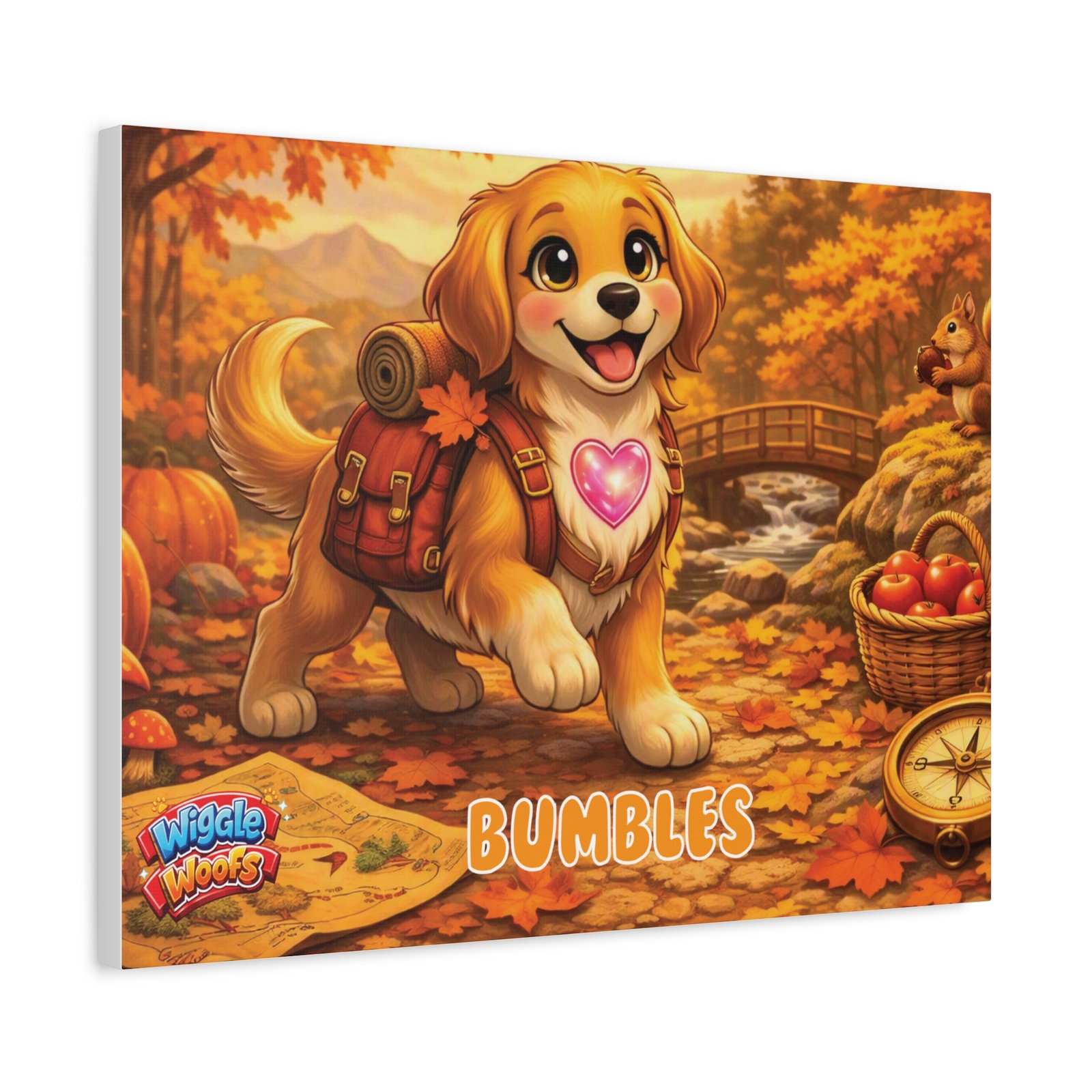 'Bumbles' Wiggle Woofs™ Matte Canvas, Stretched, 1.25" - Image 14
