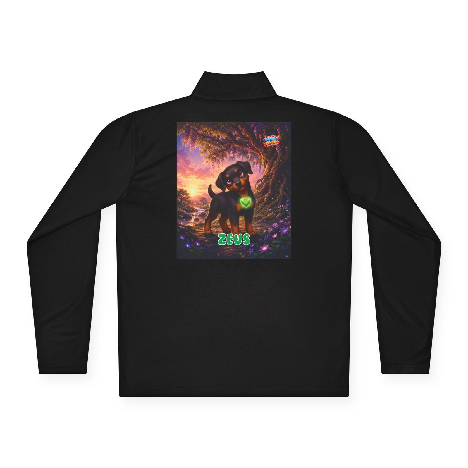 Zeus Wiggle Woofs™ Unisex Quarter-Zip Pullover - Image 6