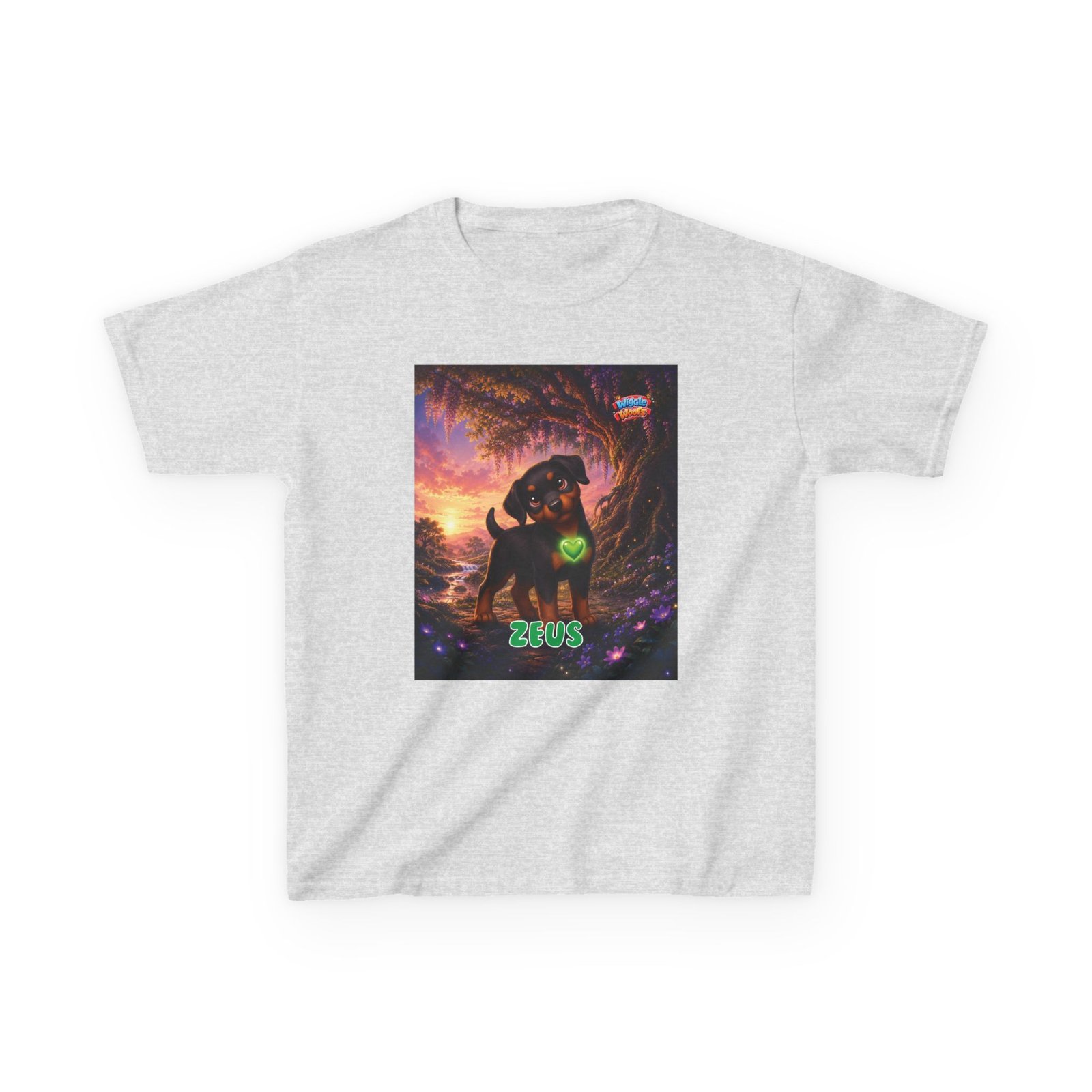 Zeus Wiggle Woofs™ Kids Heavy Cotton™ Tee - Image 4