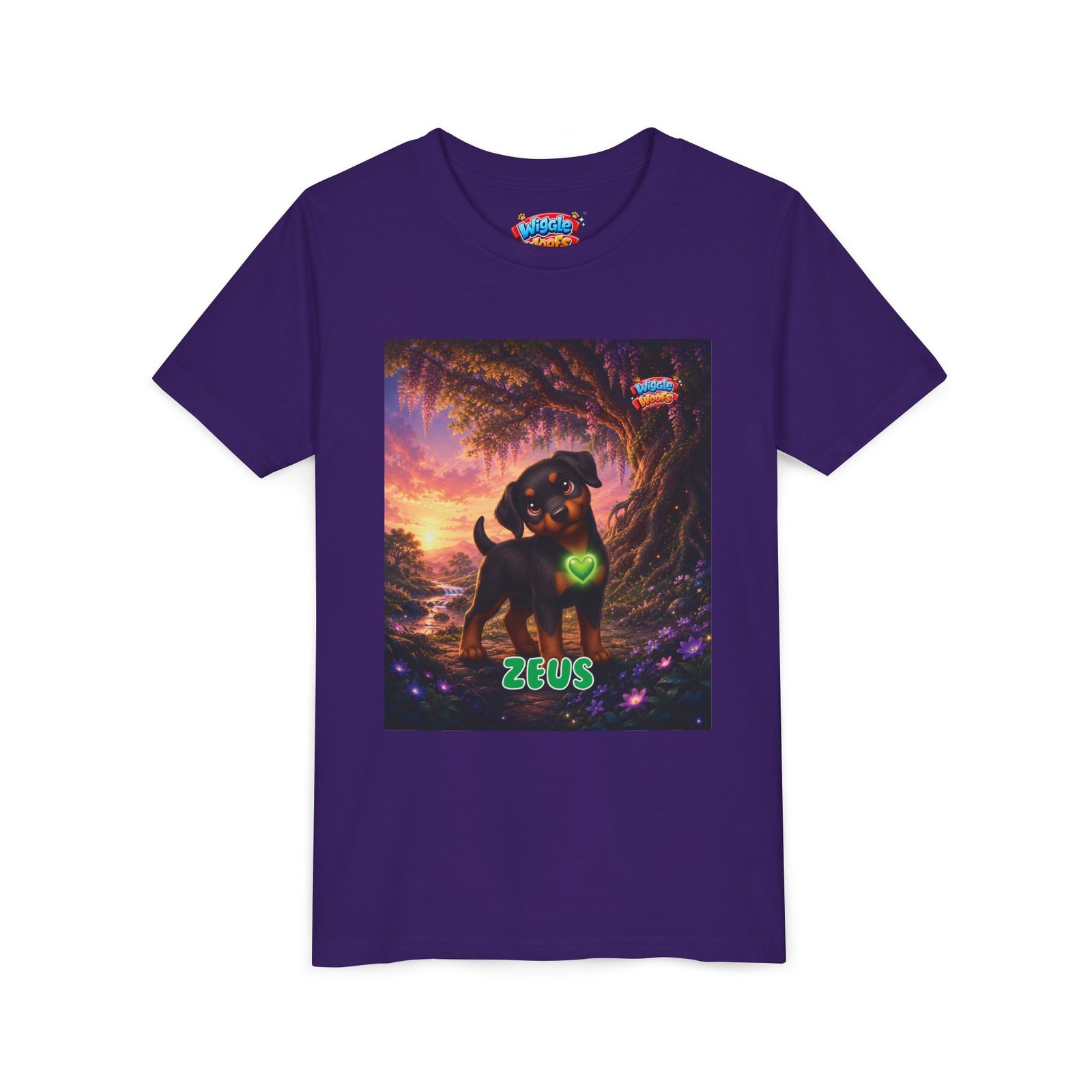 Zeus Wiggle Woofs™ Youth Short Sleeve Tee - Image 35