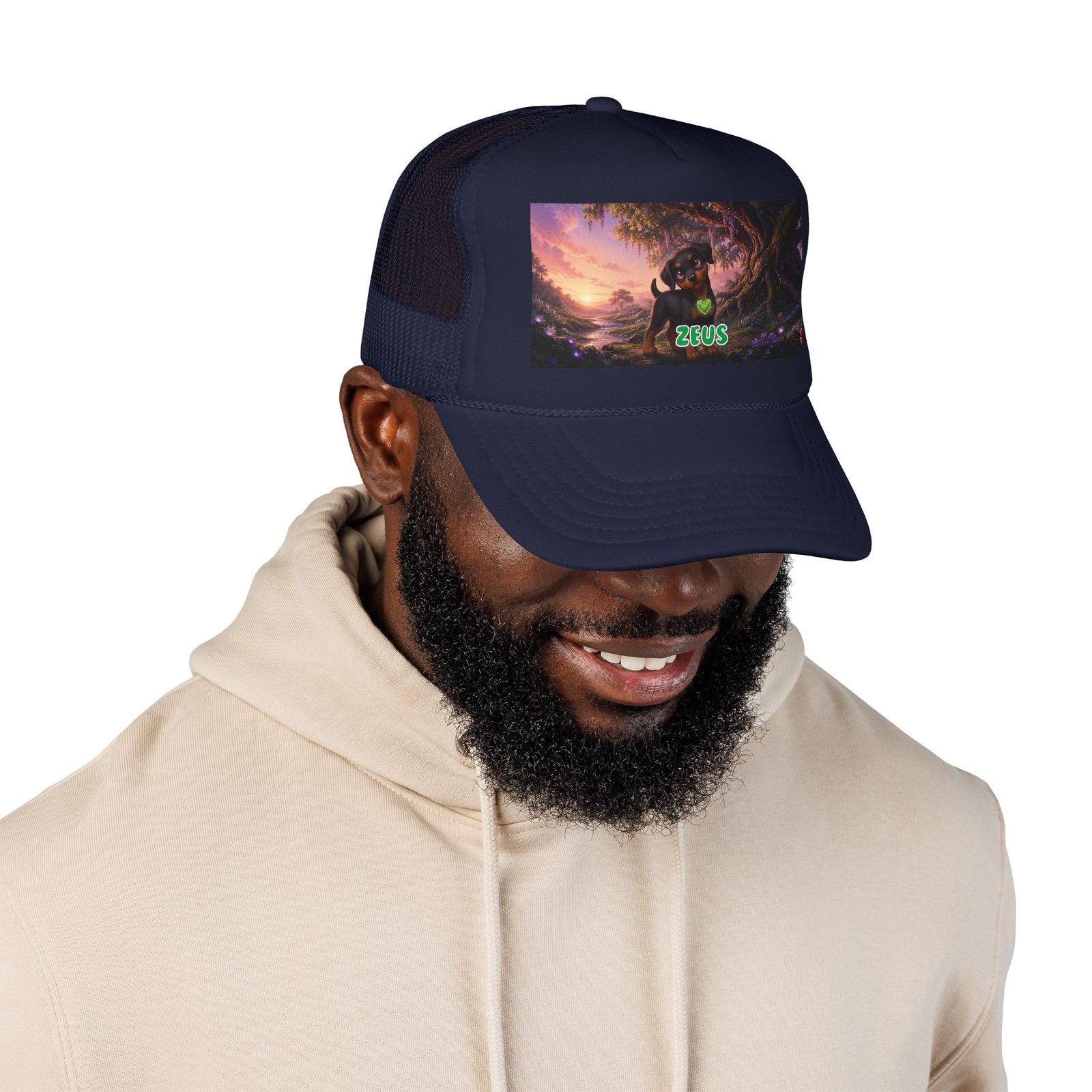Zeus Wiggle Woofs™ Foam Trucker Hat - Image 3