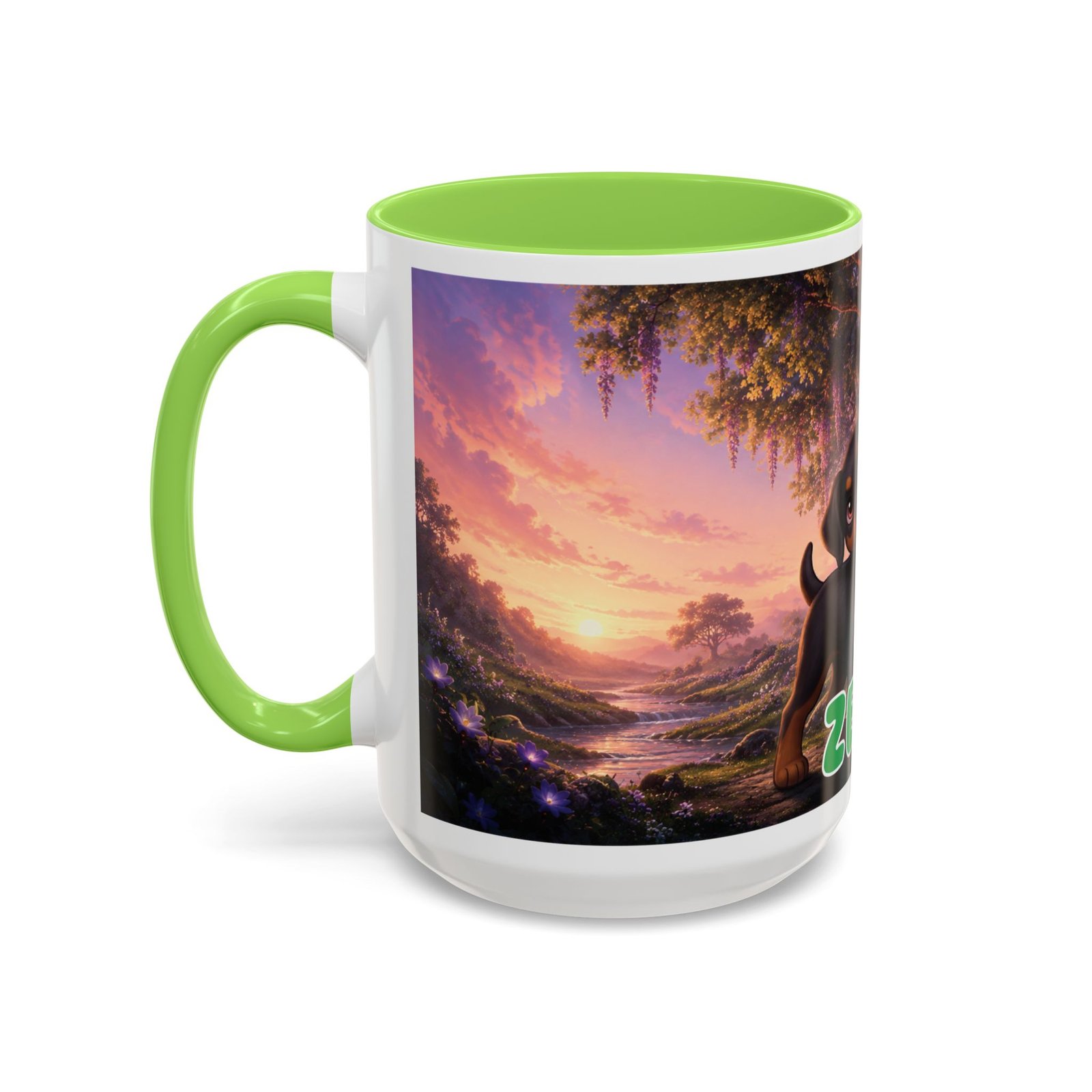 Zeus Wiggle Woofs™ Colorful Mugs (11oz, 15oz) - Image 106