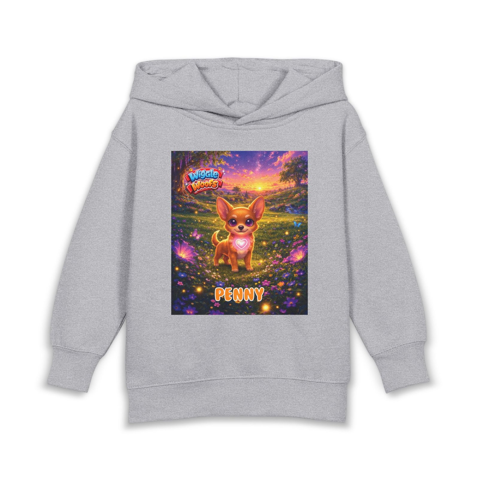 'Penny' Wiggle Woofs™ Toddler Pullover Fleece Hoodies