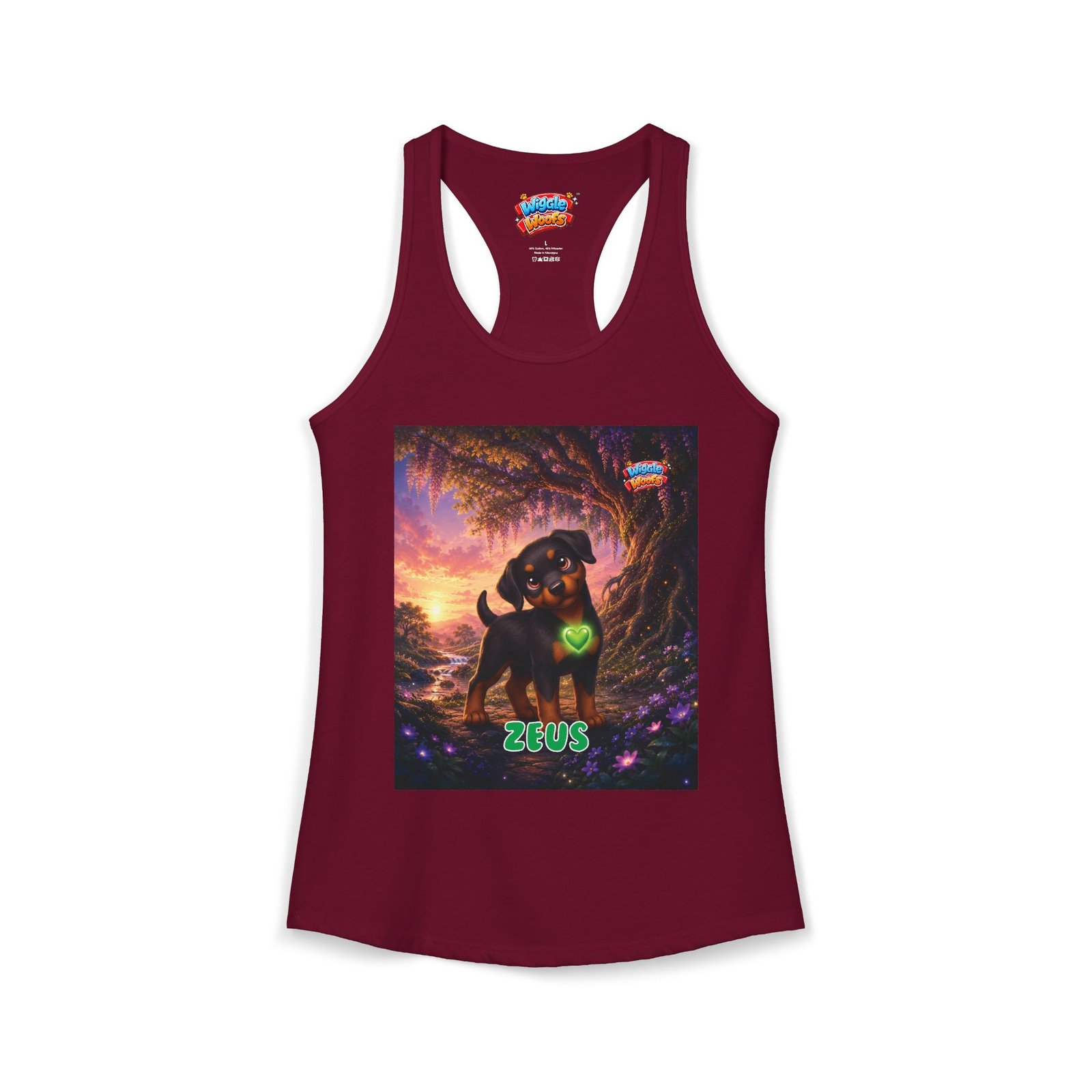 Zeus Wiggle Woofs™ Women's Ideal Racerback Tank - Image 18