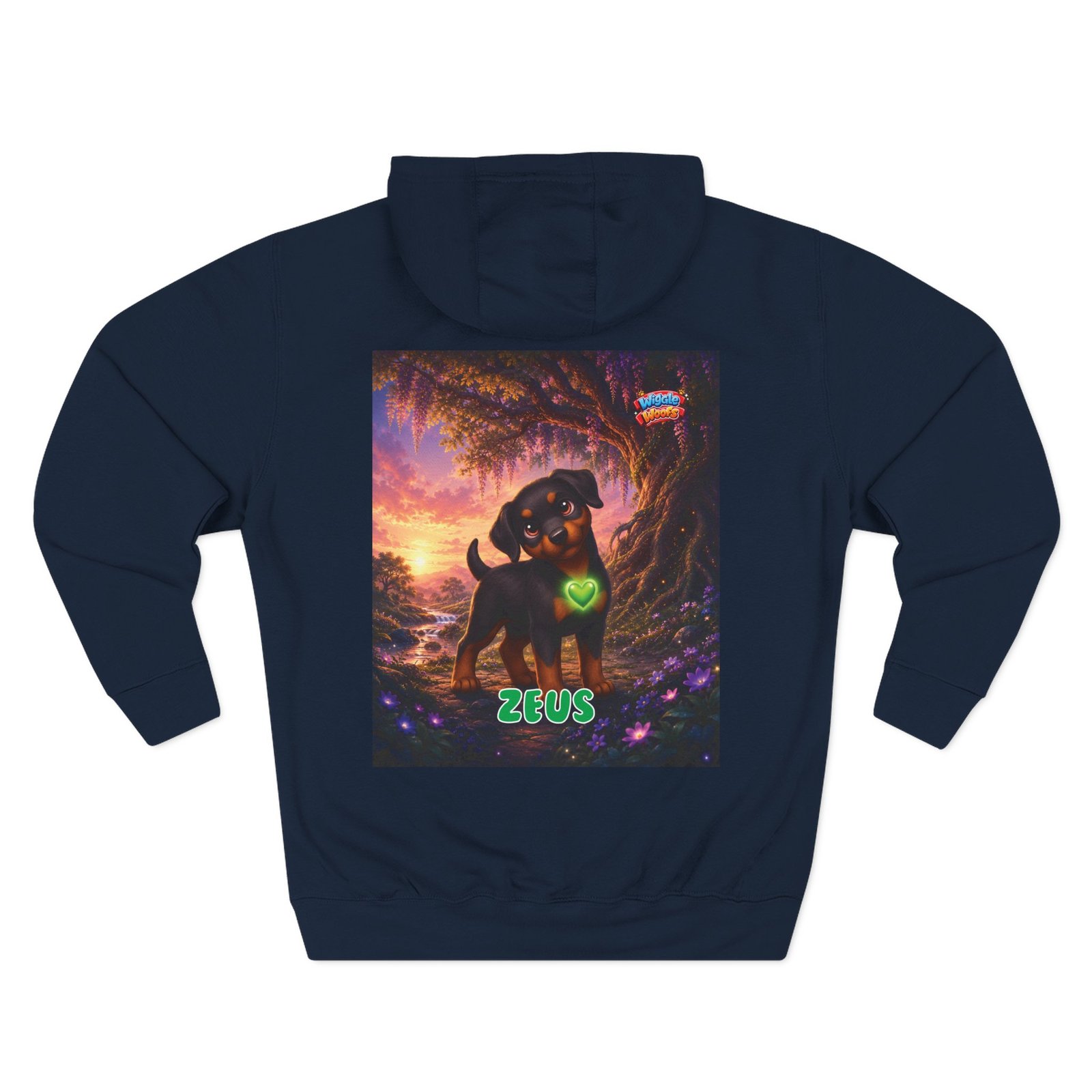 Zeus Wiggle Woofs™ Three-Panel Fleece Hoodie - Image 11