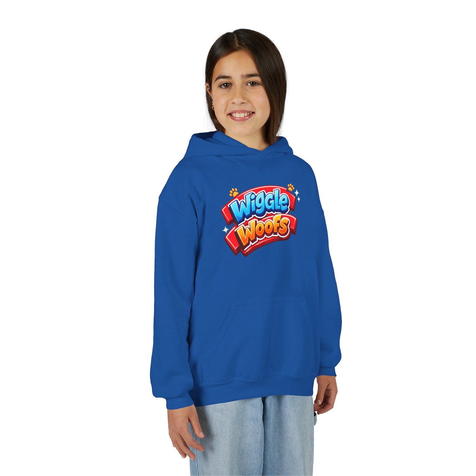 Zeus Wiggle Woofs™ Youth Heavy Blend Hooded Sweatshirt - Image 10