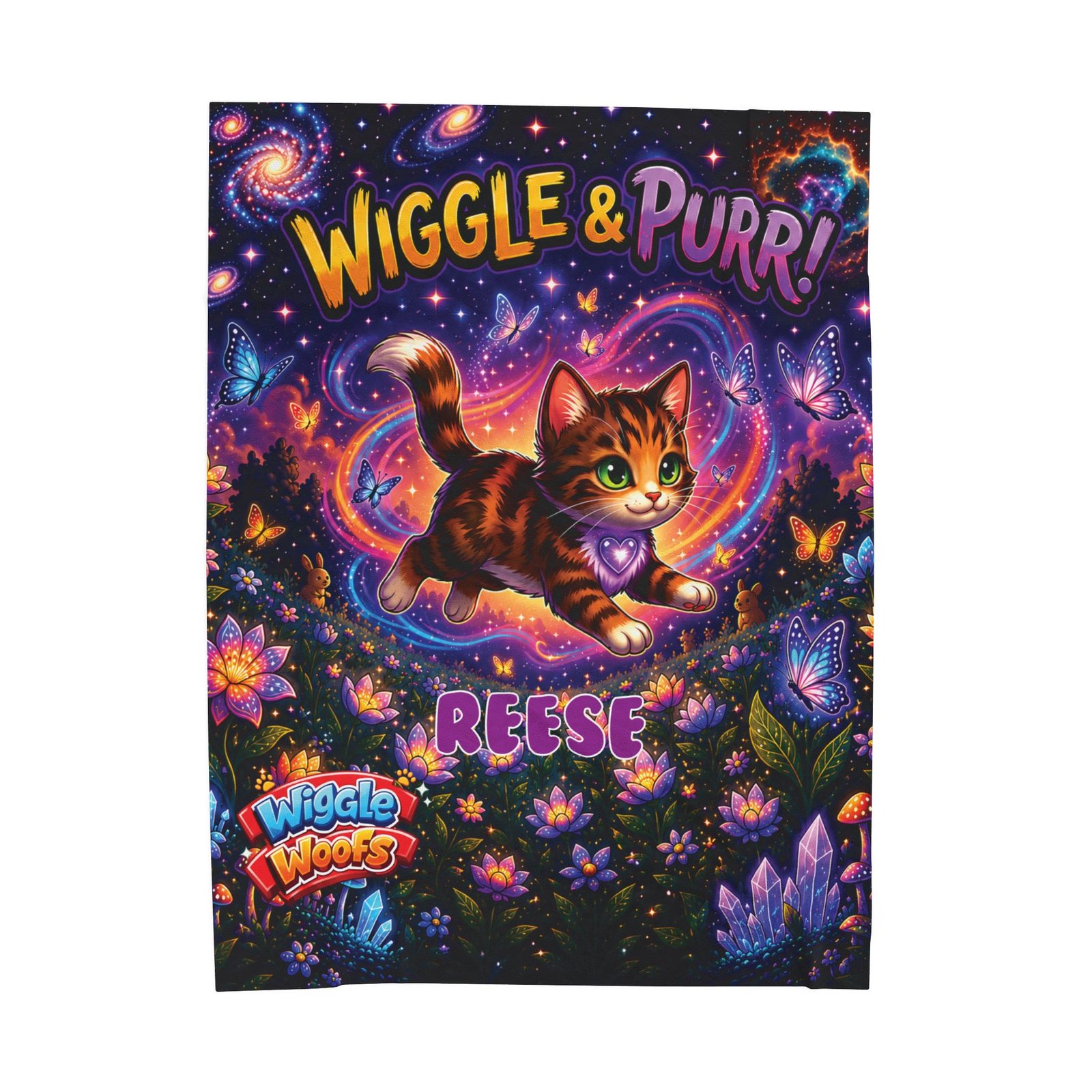 REESE Wiggle Woofs™ Velveteen Plush Blanket