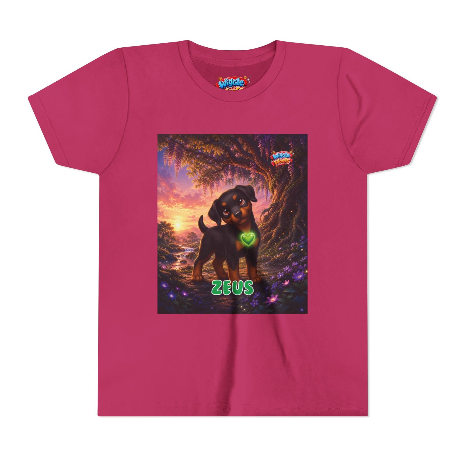 Zeus Wiggle Woofs™ Youth Short Sleeve Tee - Image 37
