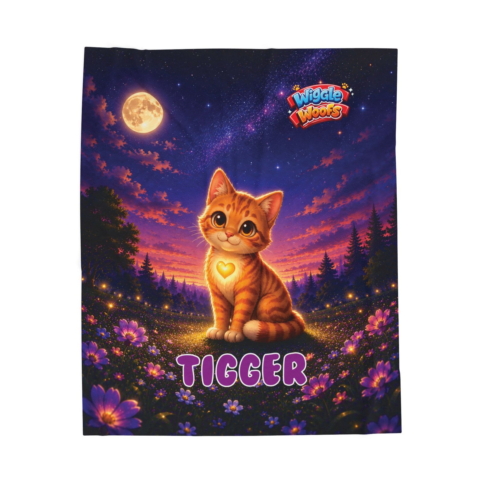 Tigger Wiggle Woofs™ Velveteen Plush Blanket