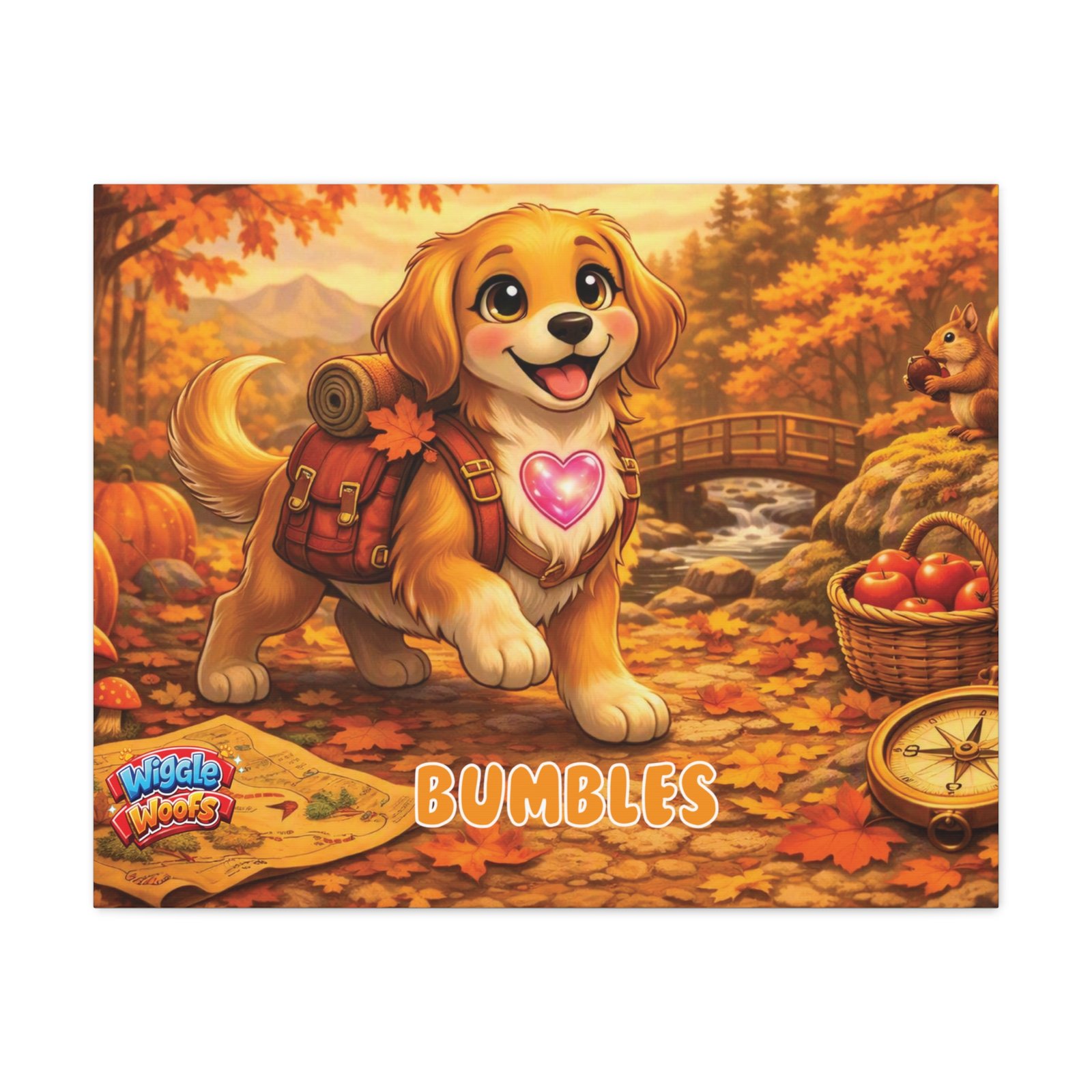'Bumbles' Wiggle Woofs™ Matte Canvas, Stretched, 1.25" - Image 17