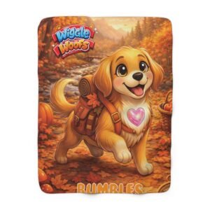 bumbles-wiggle-woofs-sherpa-fleece-blanket
