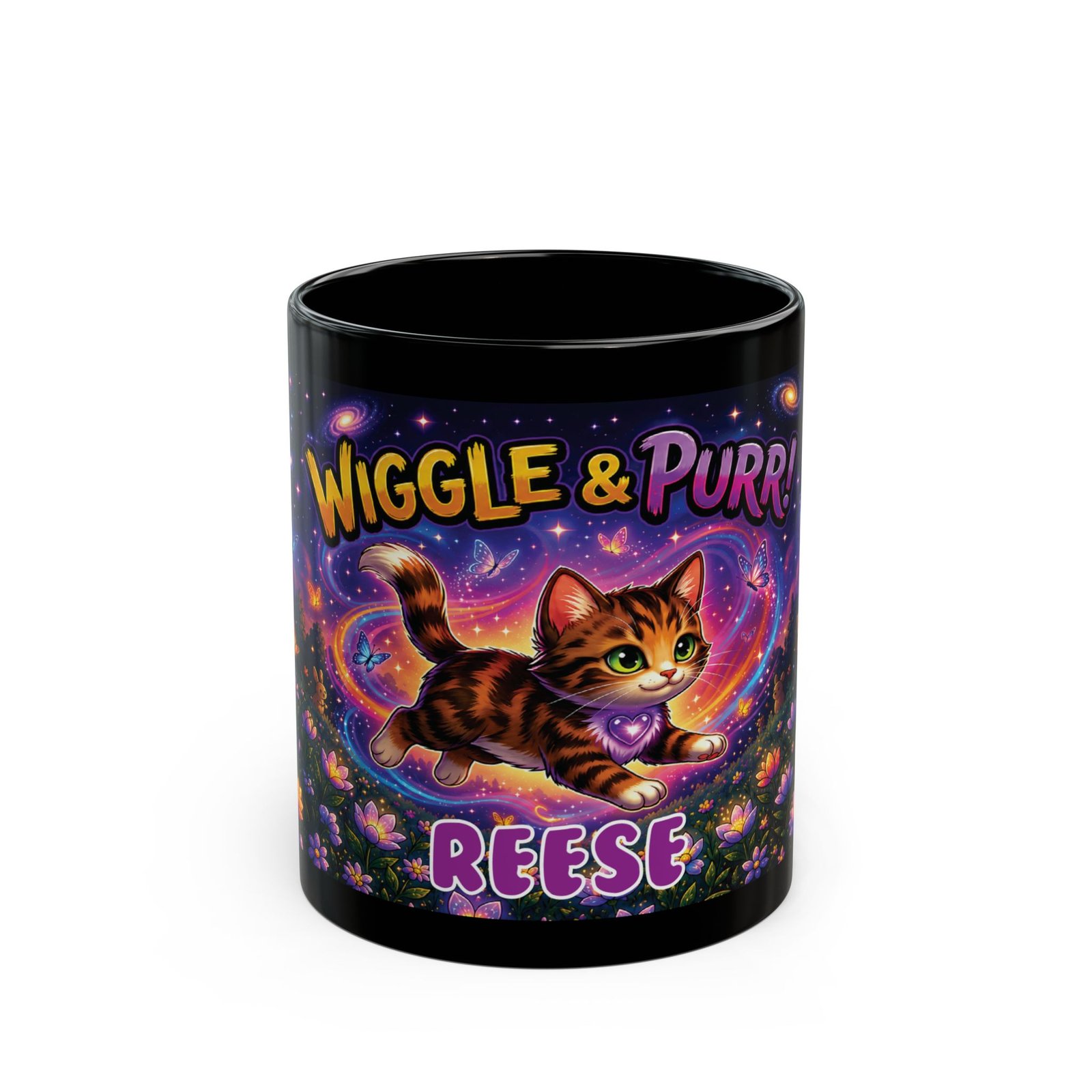 REESE Wiggle Woofs™ Black Mug (11oz, 15oz)