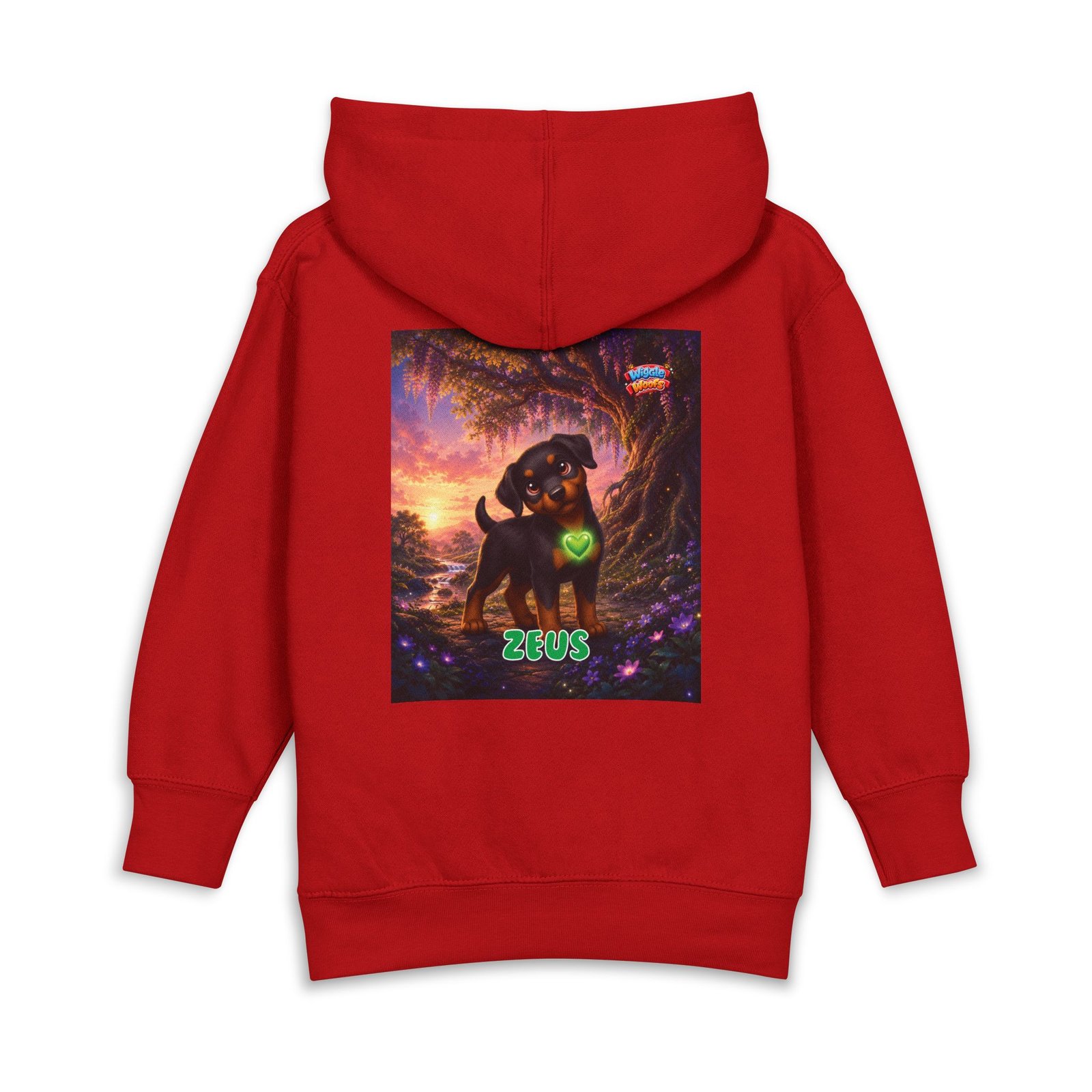 Zeus Wiggle Woofs™ Toddler Pullover Fleece Hoodies - Image 22