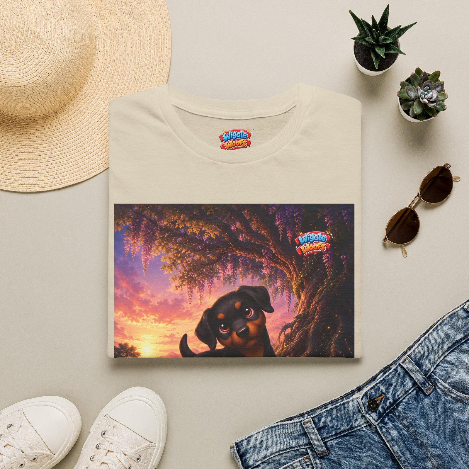 Zeus Wiggle Woofs™ Unisex Softstyle T-Shirt - Image 9