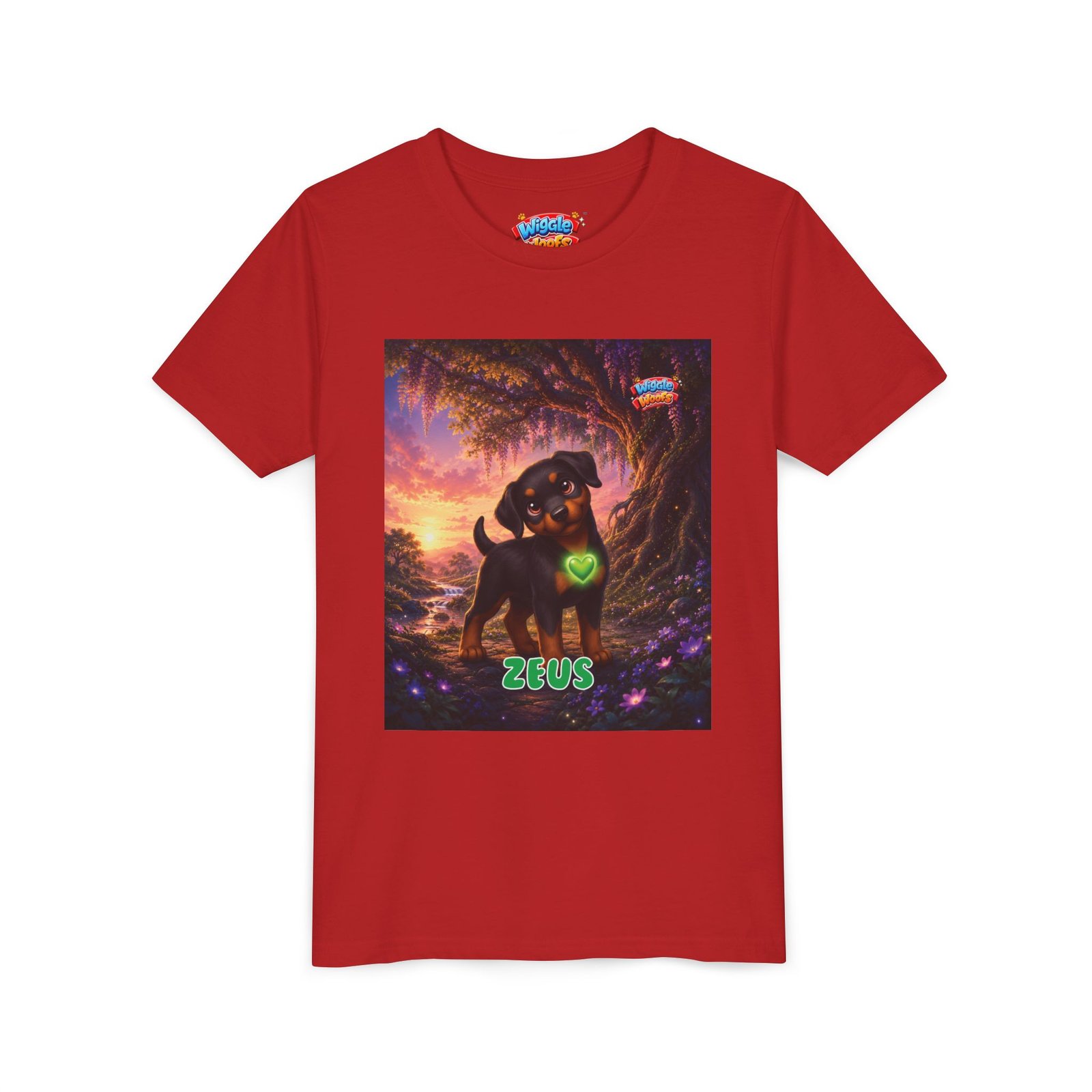 Zeus Wiggle Woofs™ Youth Short Sleeve Tee - Image 51
