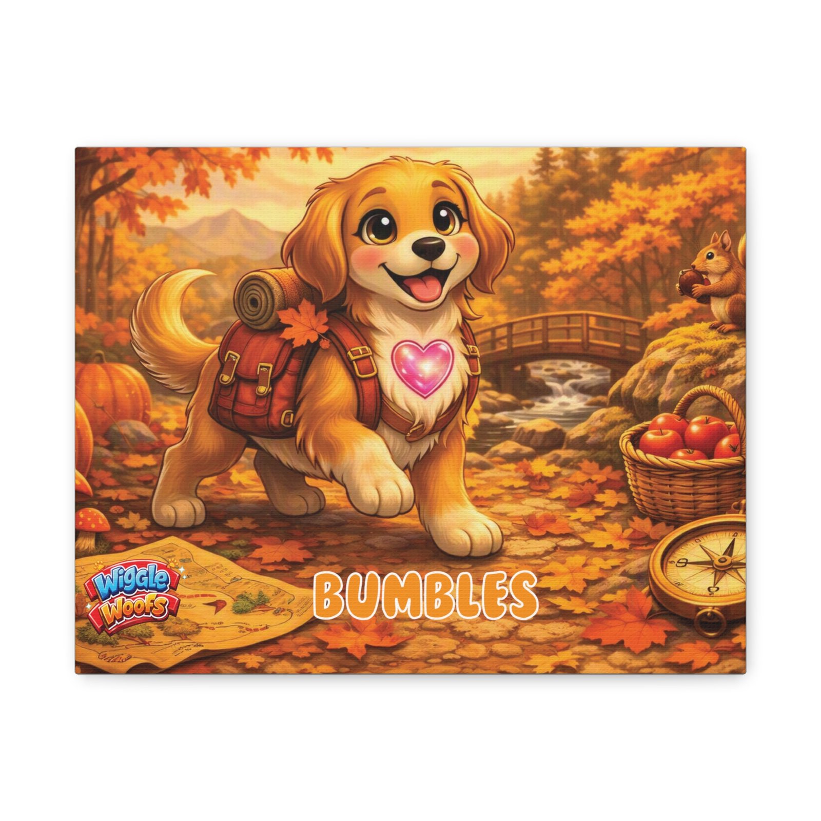 'Bumbles' Wiggle Woofs™ Matte Canvas, Stretched, 1.25" - Image 5