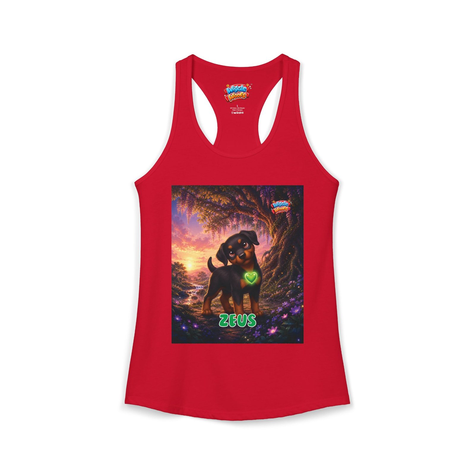 Zeus Wiggle Woofs™ Women's Ideal Racerback Tank - Image 19