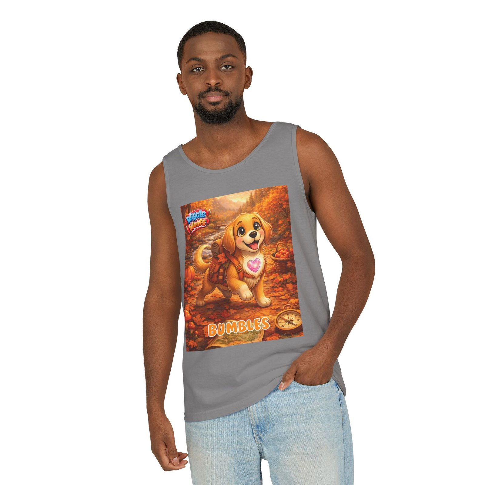 'Bumbles' Wiggle Woofs™ Unisex Garment-Dyed Tank Top - Image 6