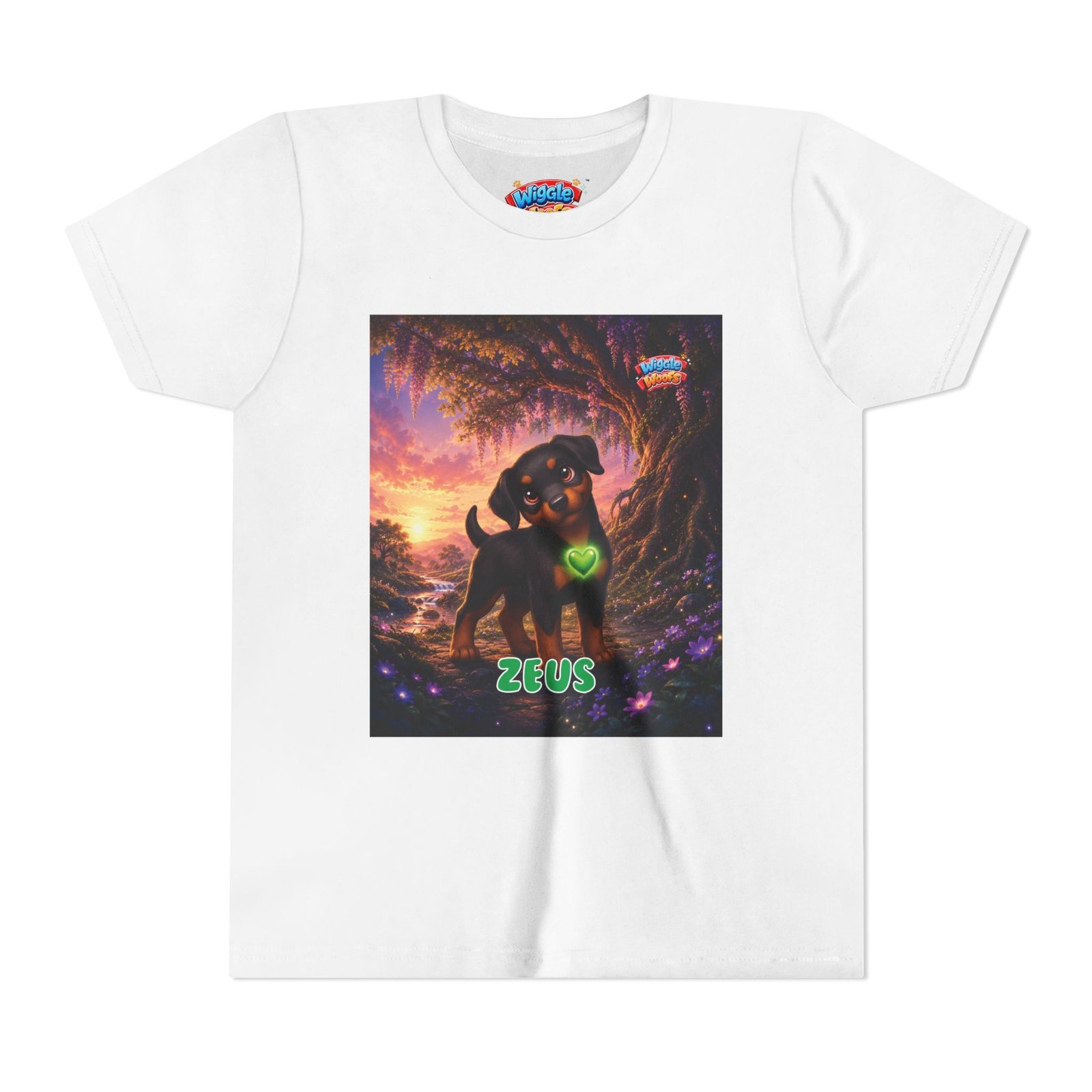 Zeus Wiggle Woofs™ Youth Short Sleeve Tee