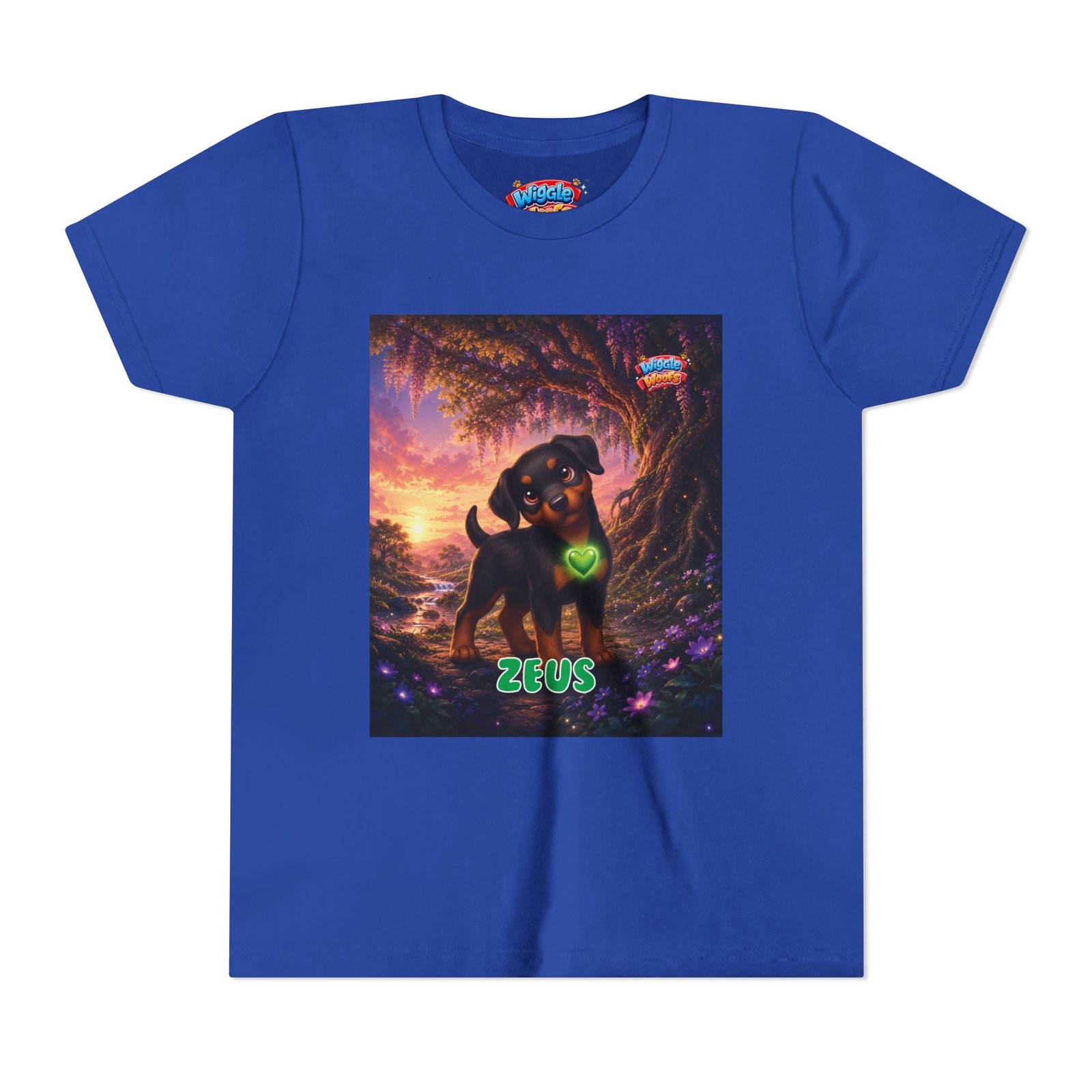 Zeus Wiggle Woofs™ Youth Short Sleeve Tee - Image 25