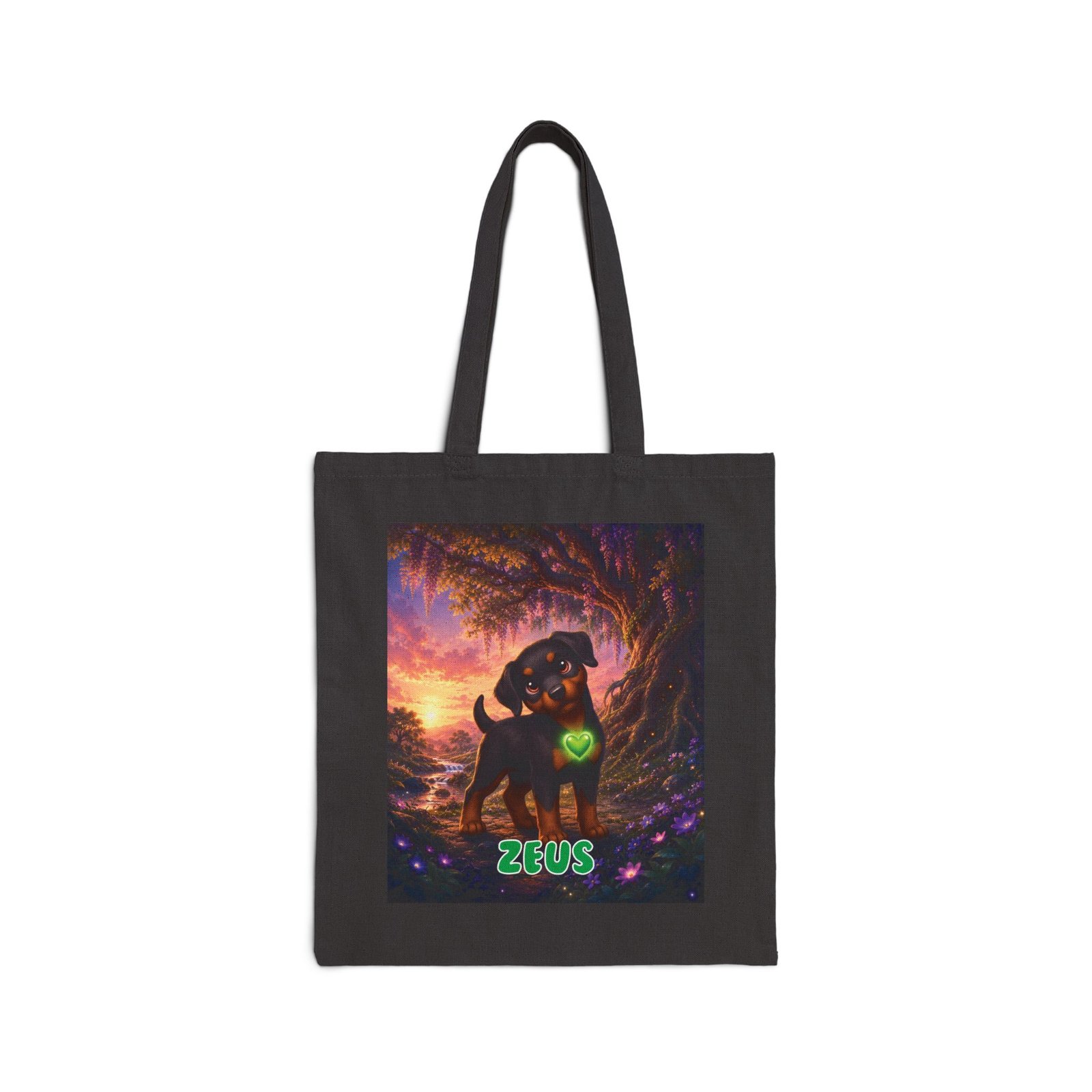 Zeus Wiggle Woofs™ Cotton Canvas Tote Bag - Image 12