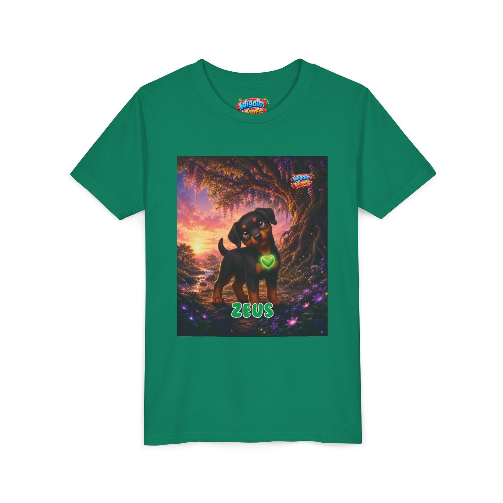 Zeus Wiggle Woofs™ Youth Short Sleeve Tee - Image 19