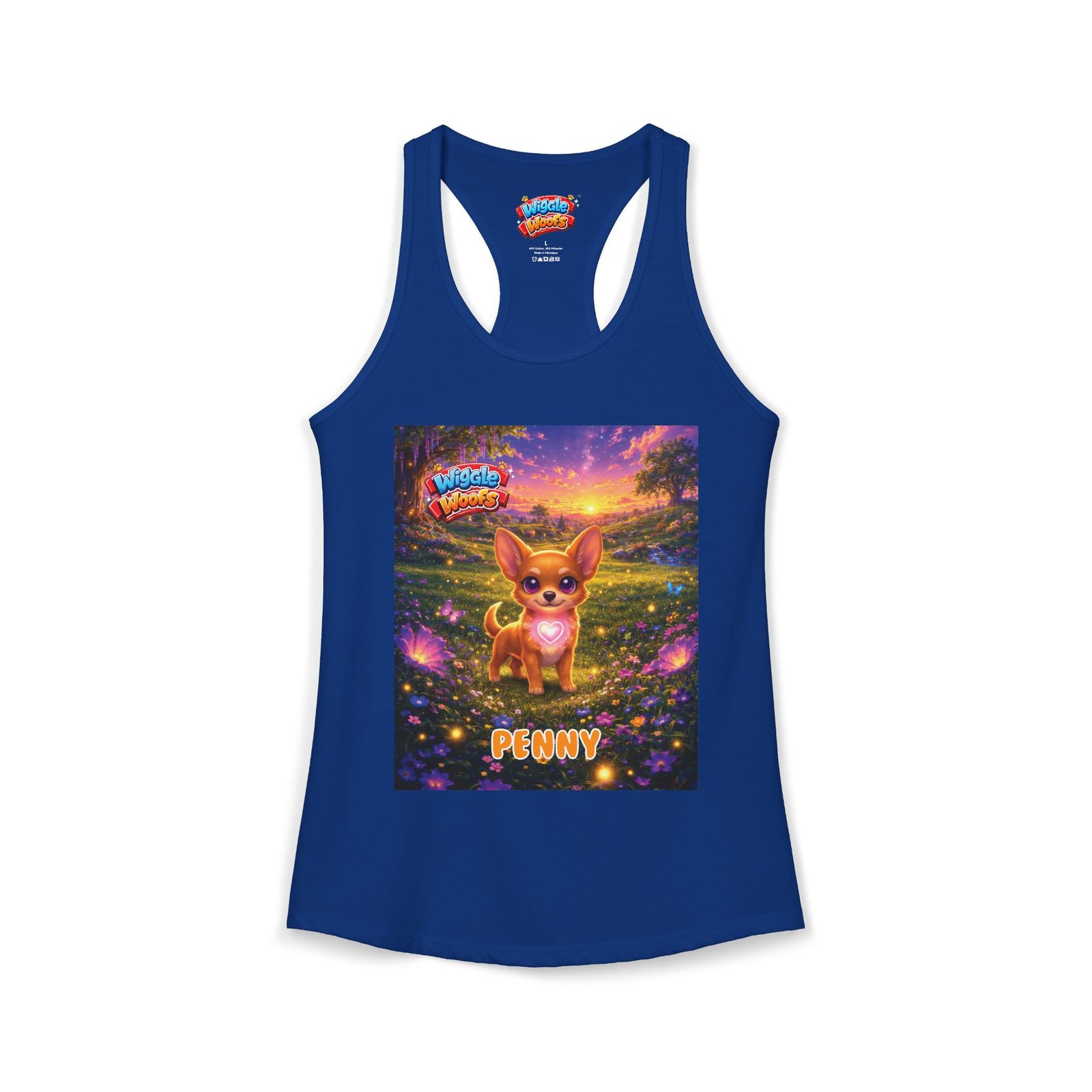 'Penny' Wiggle Woofs™ Women's Ideal Racerback Tank - Image 21