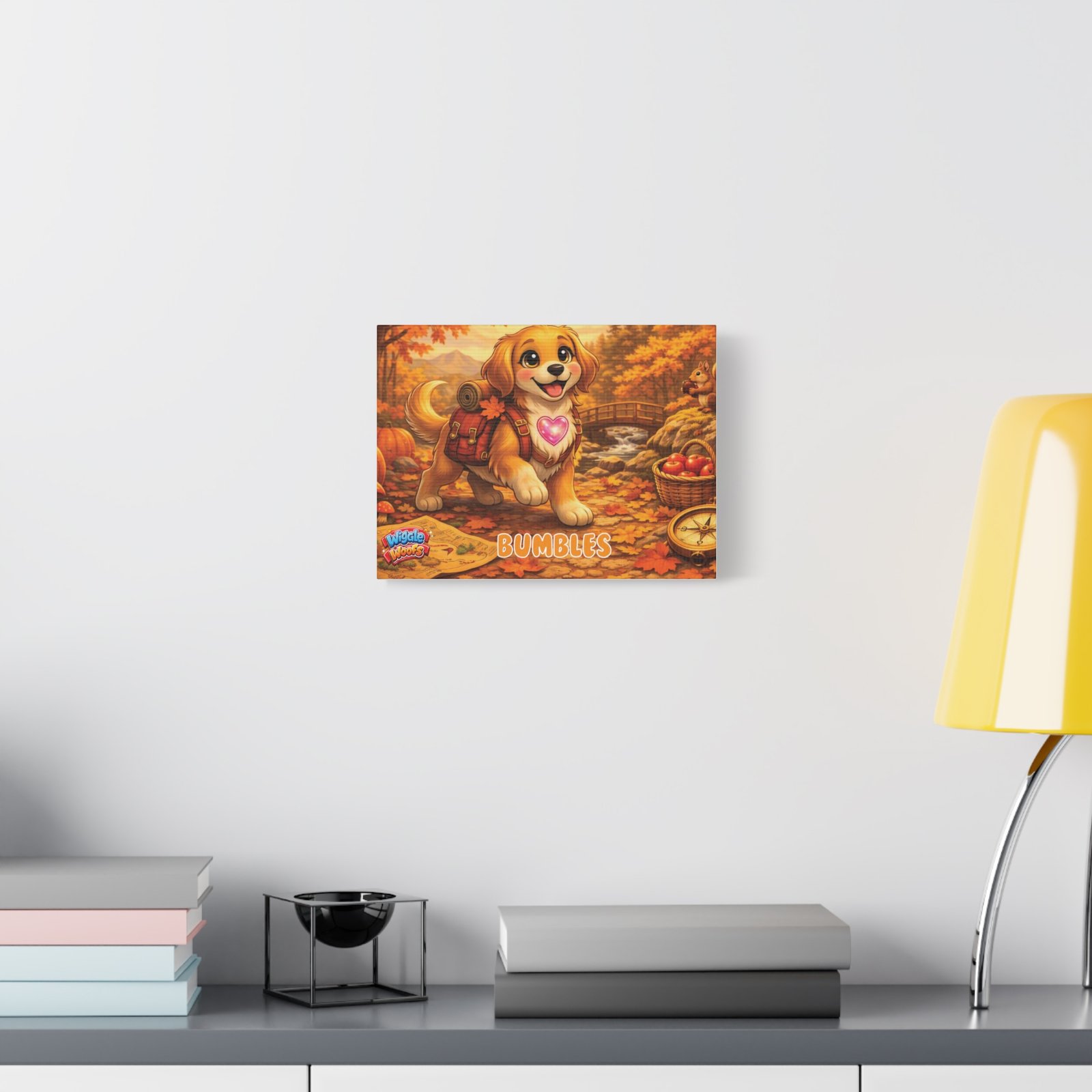 'Bumbles' Wiggle Woofs™ Matte Canvas, Stretched, 1.25"