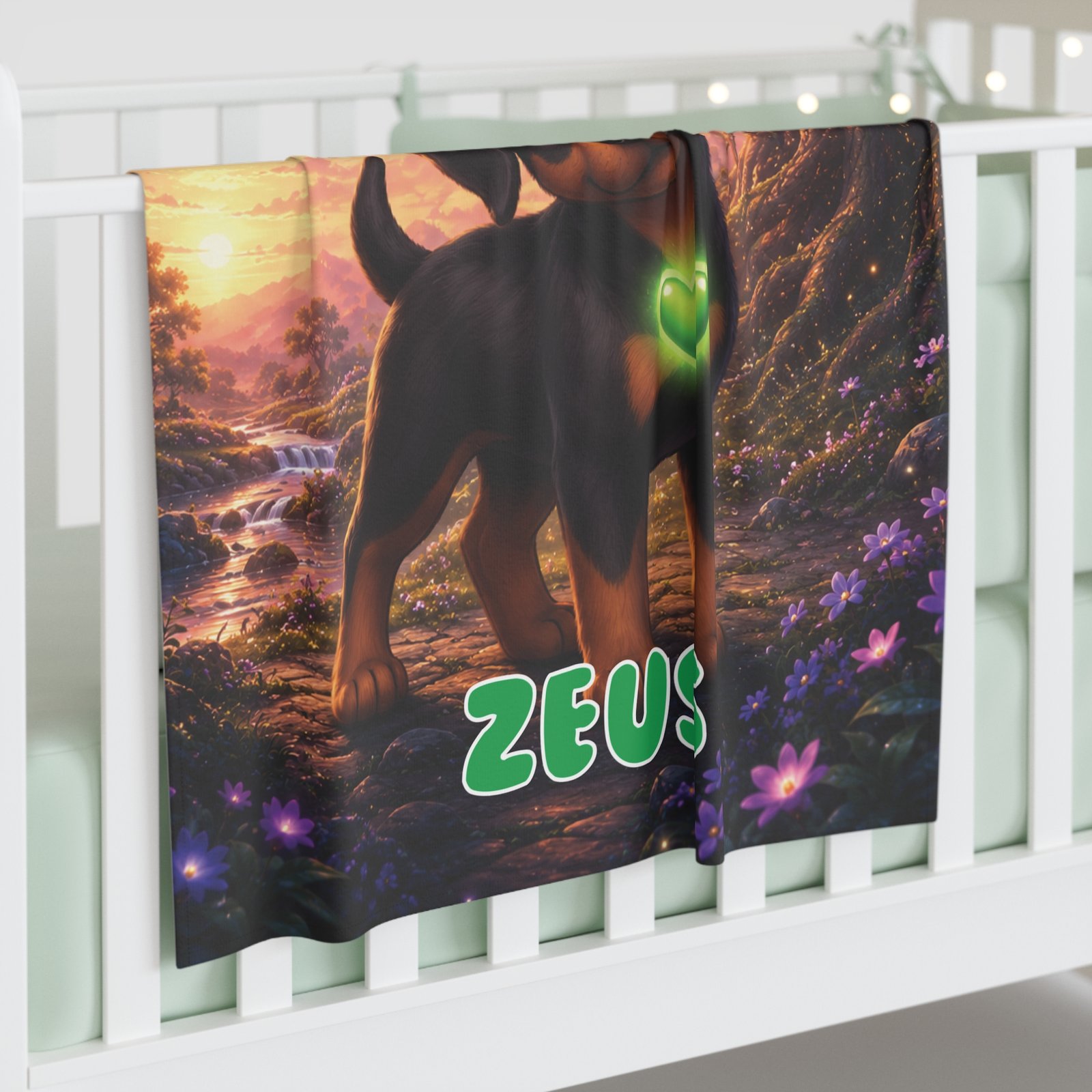 Zeus Wiggle Woofs™ Baby Swaddle Blanket - Image 3
