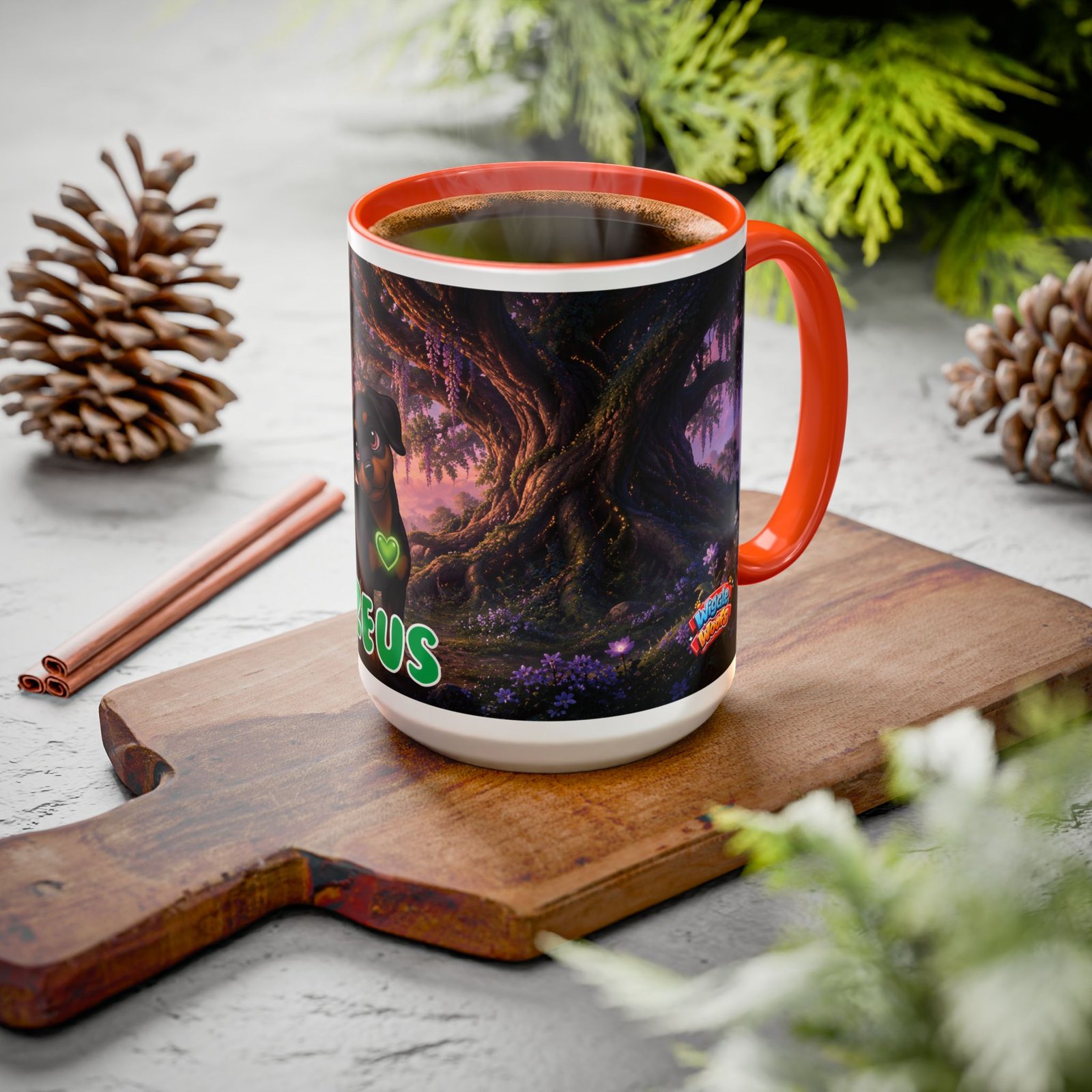 Zeus Wiggle Woofs™ Colorful Mugs (11oz, 15oz) - Image 119