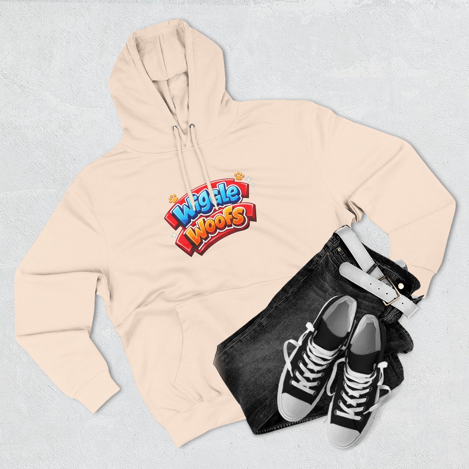 'Penny' Wiggle Woofs™ Three-Panel Fleece Hoodie
