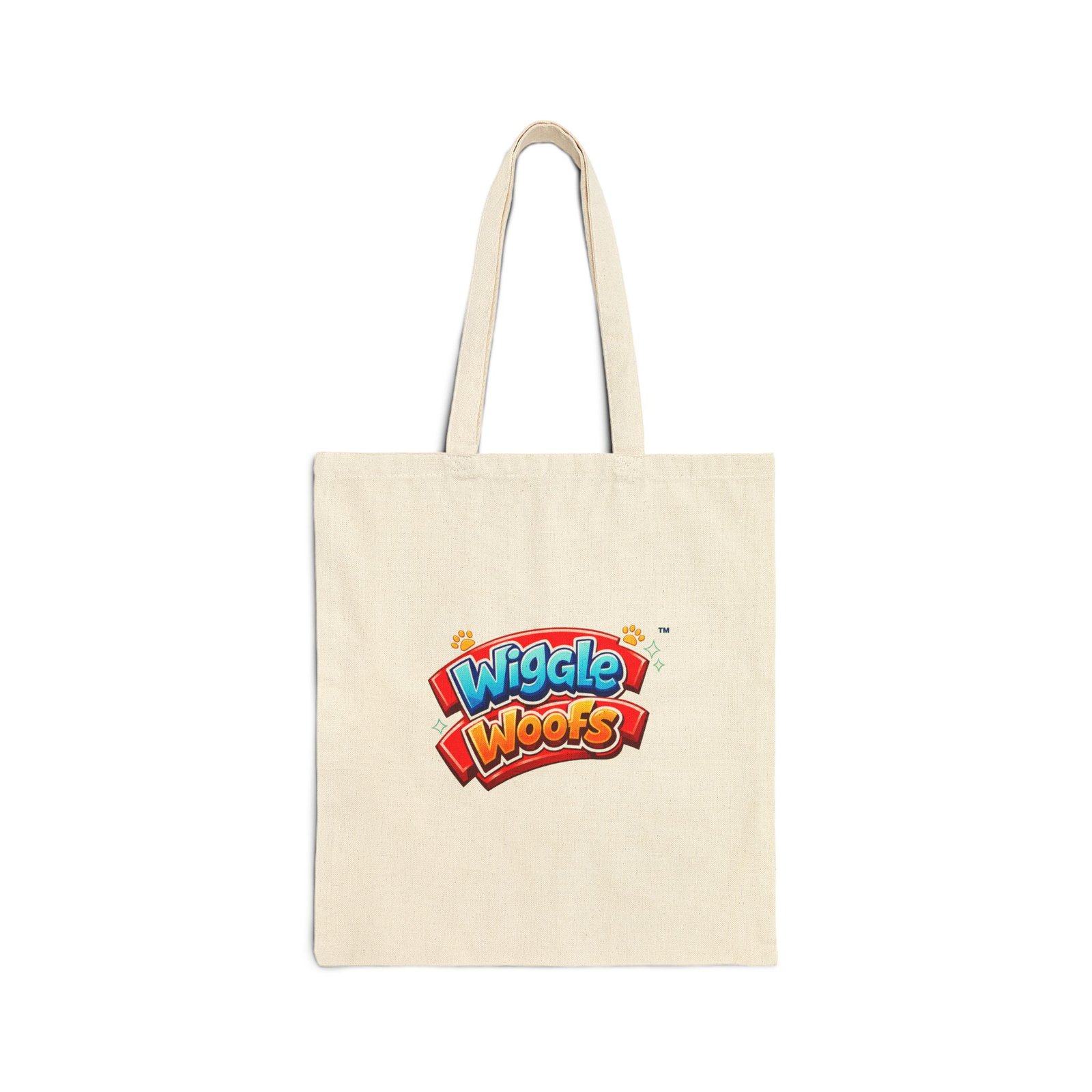 Zeus Wiggle Woofs™ Cotton Canvas Tote Bag - Image 3