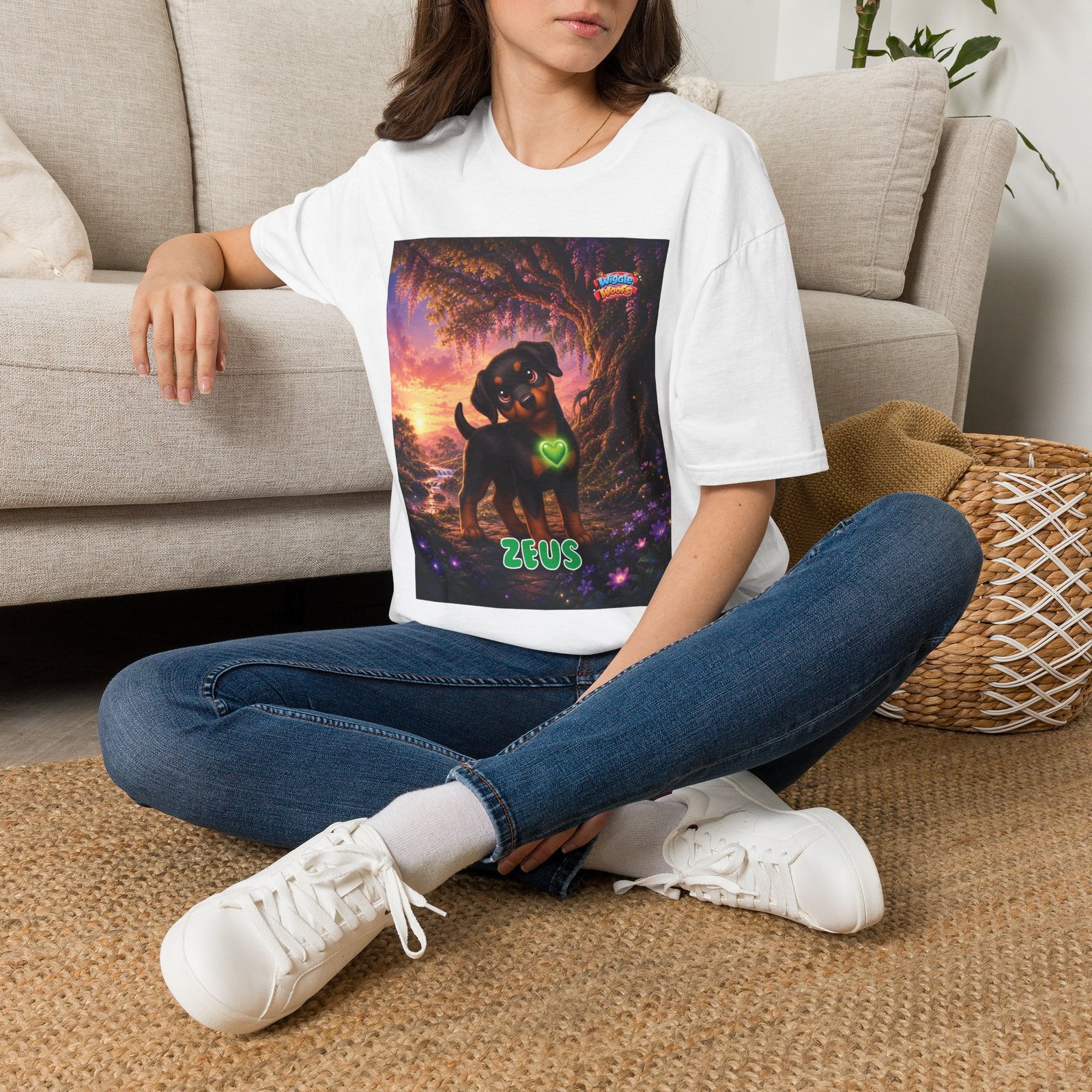 Zeus Wiggle Woofs™ Unisex Softstyle T-Shirt