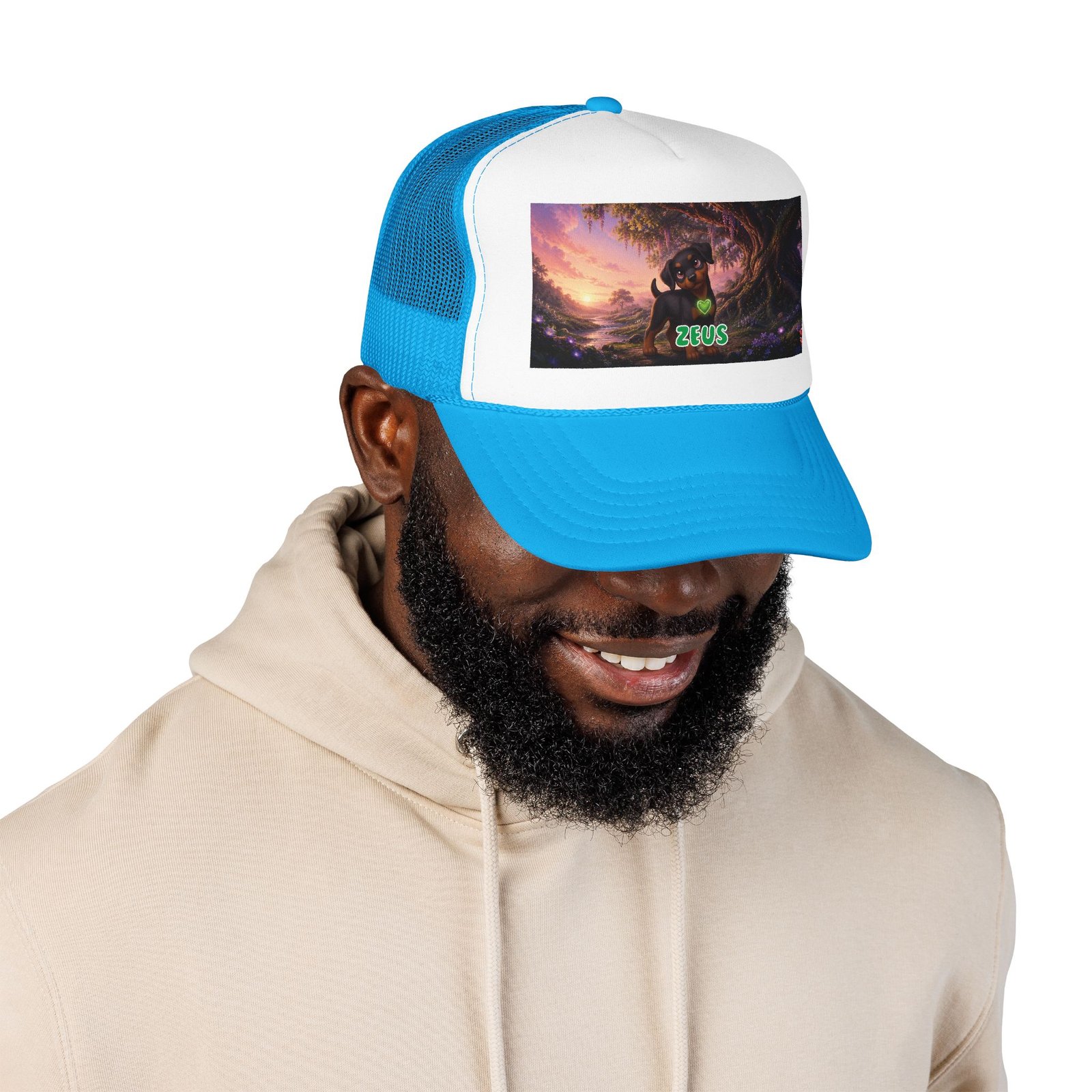 Zeus Wiggle Woofs™ Foam Trucker Hat - Image 7