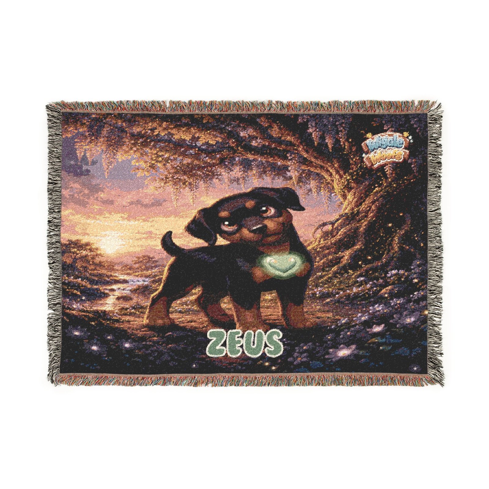 Zeus Wiggle Woofs™ Woven Blanket