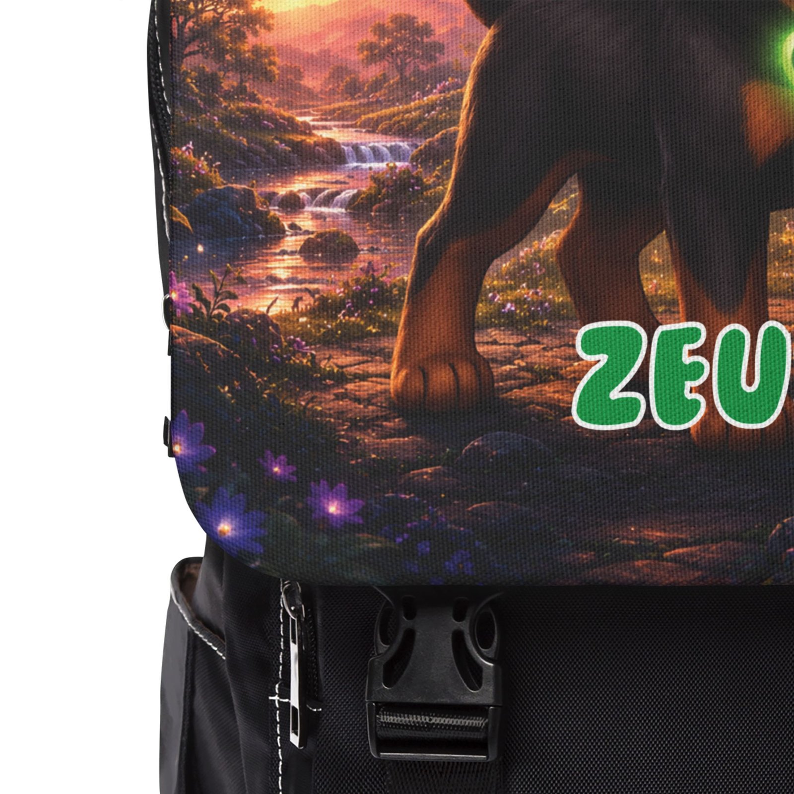 Zeus Wiggle Woofs™ Unisex Casual Shoulder Backpack - Image 5