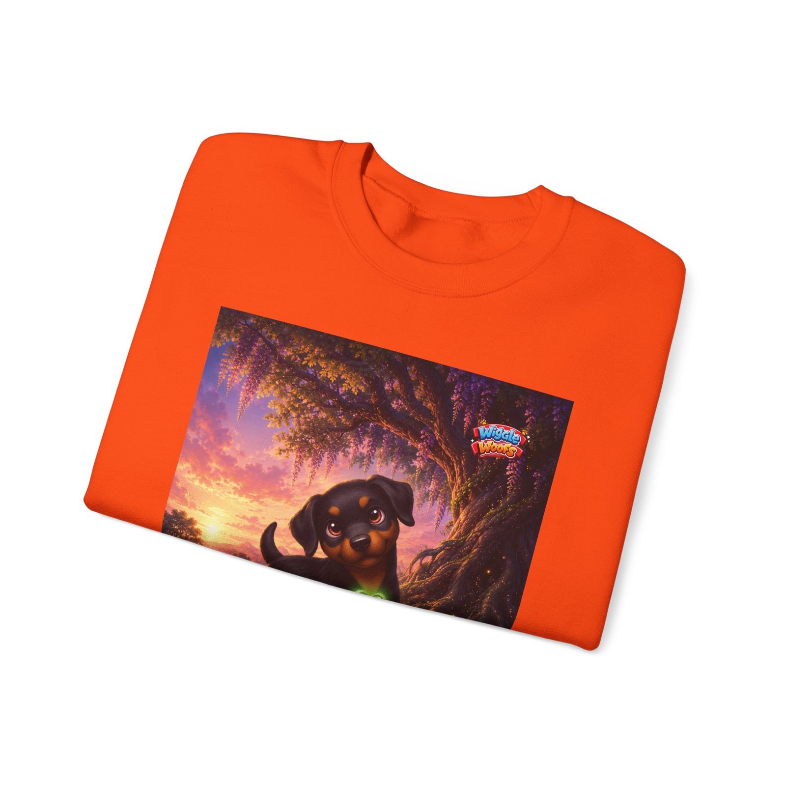 Zeus Wiggle Woofs™ Unisex Heavy Blend™ Crewneck Sweatshirt - Image 7