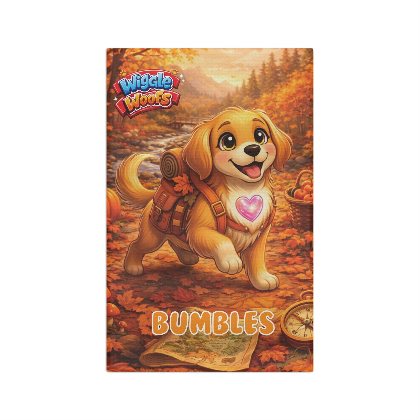 'Bumbles' Wiggle Woofs™ Microfiber Tea Towel - Image 2