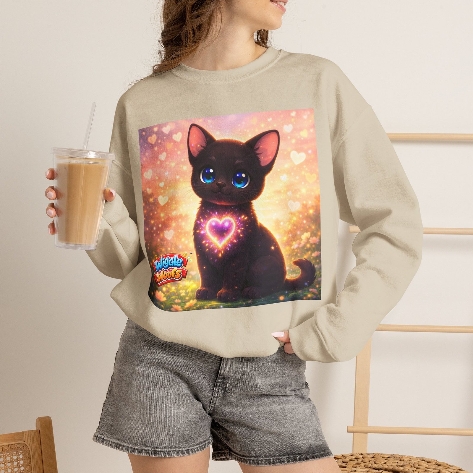 Midnight Wiggle Woofs™ Heavy Blend Crewneck