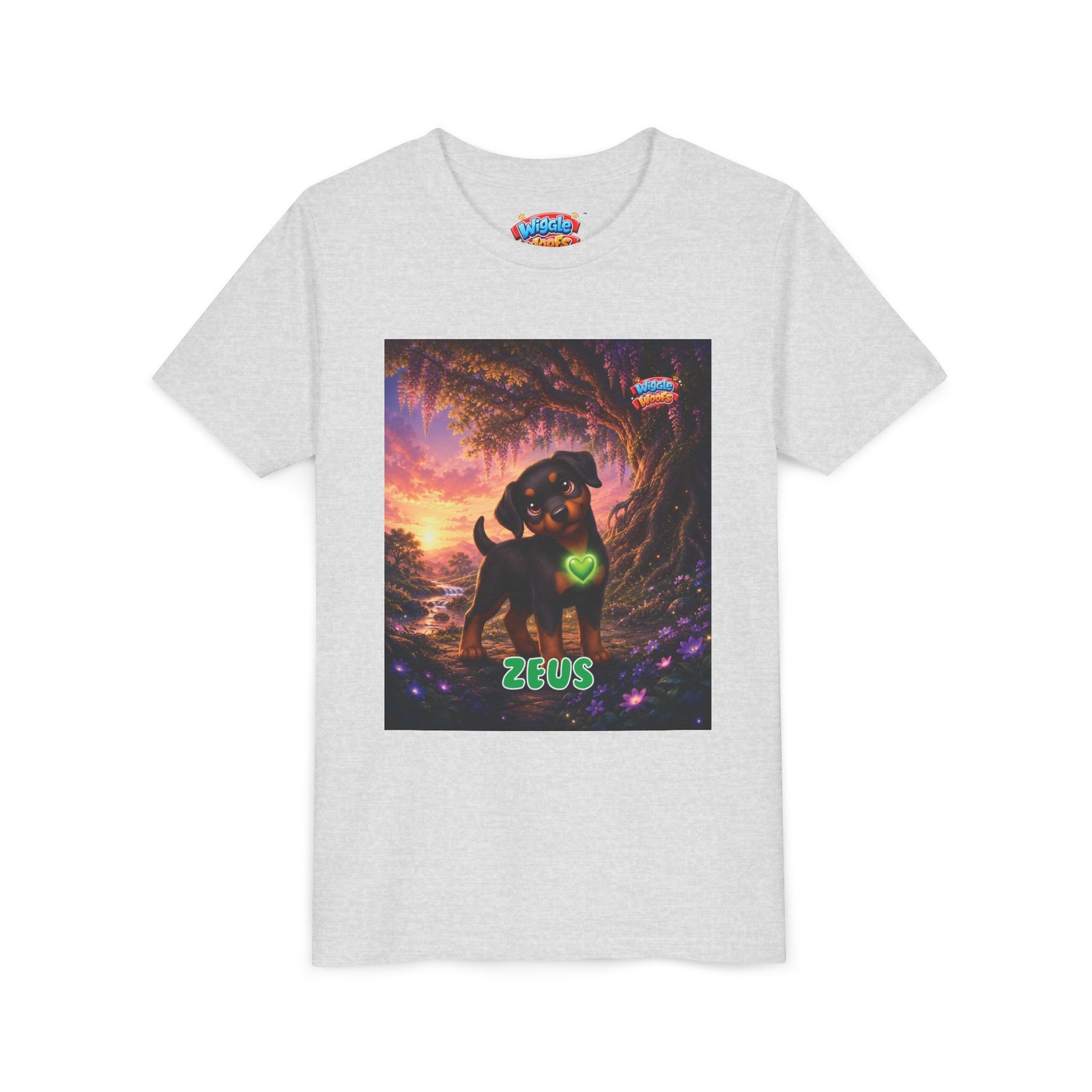 Zeus Wiggle Woofs™ Youth Short Sleeve Tee - Image 7