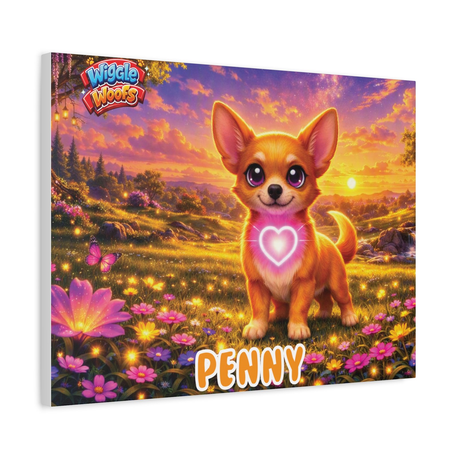 'Penny' Wiggle Woofs™ Matte Canvas, Stretched, 1.25" - Image 22