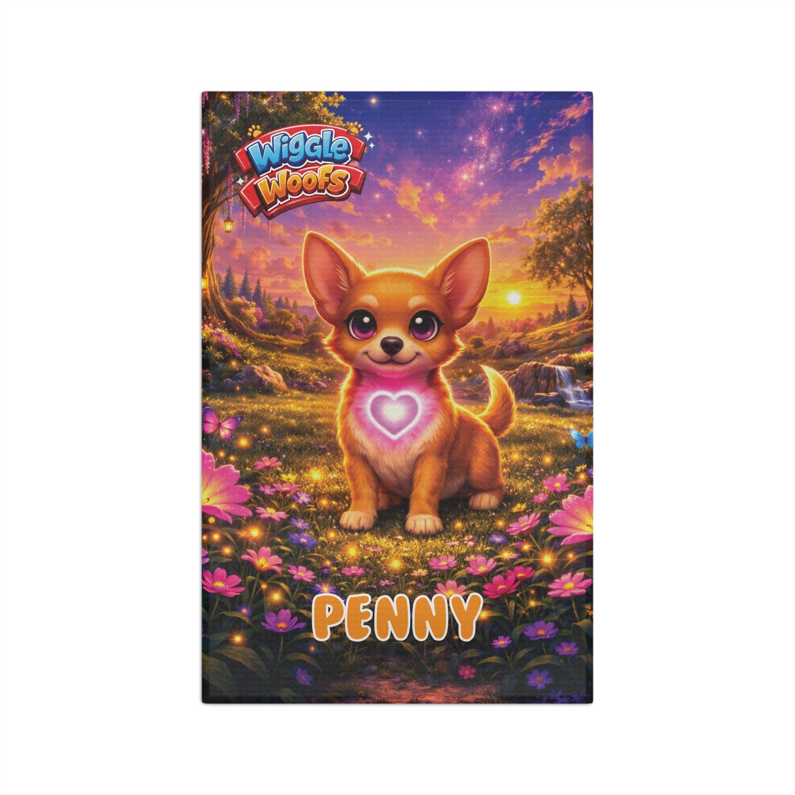 'Penny' Wiggle Woofs™ Microfiber Tea Towel