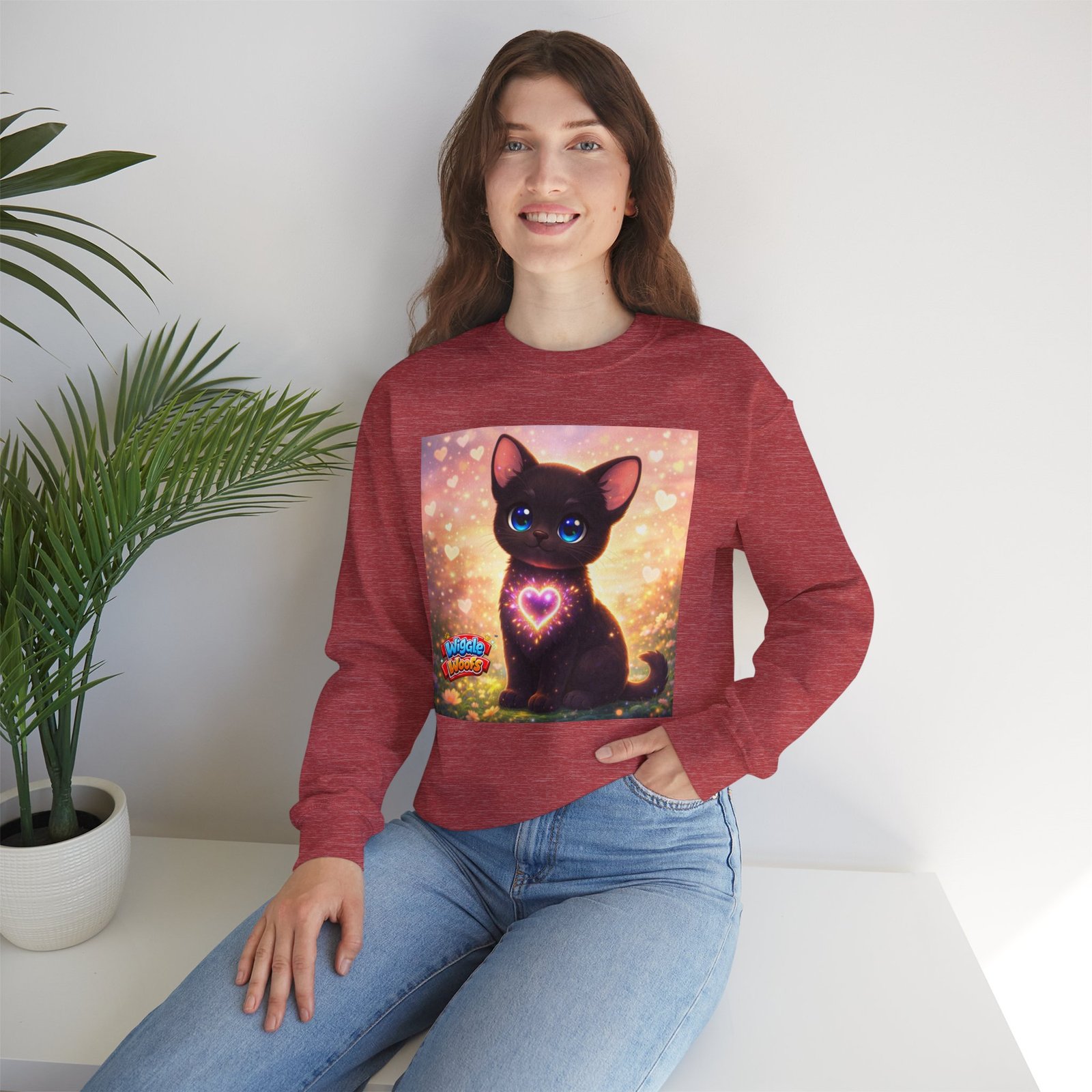 Midnight Wiggle Woofs™ Heavy Blend Crewneck - Image 42